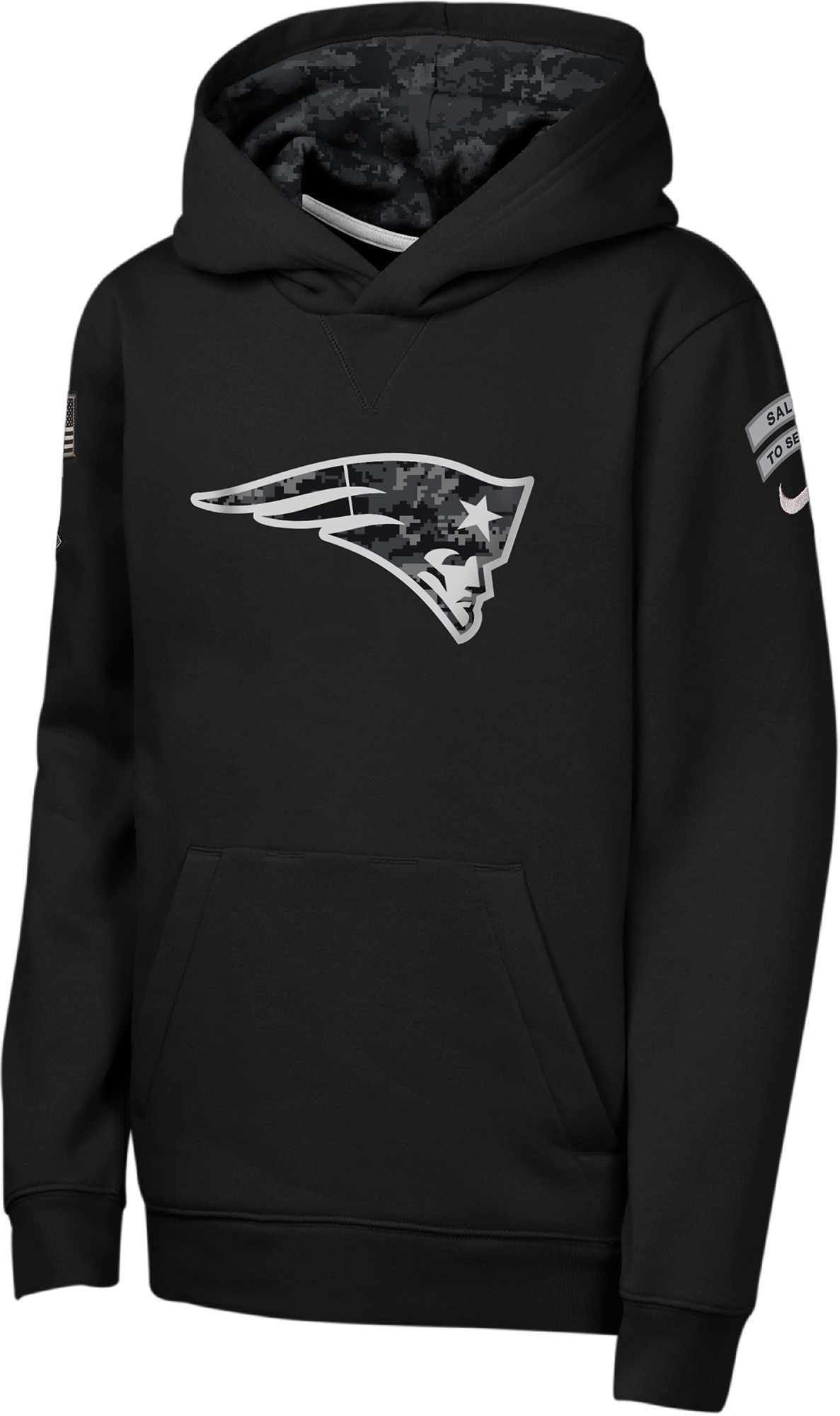 Nike Youth New England Patriots Salute to Service 2026 Standard Issue Hoodie