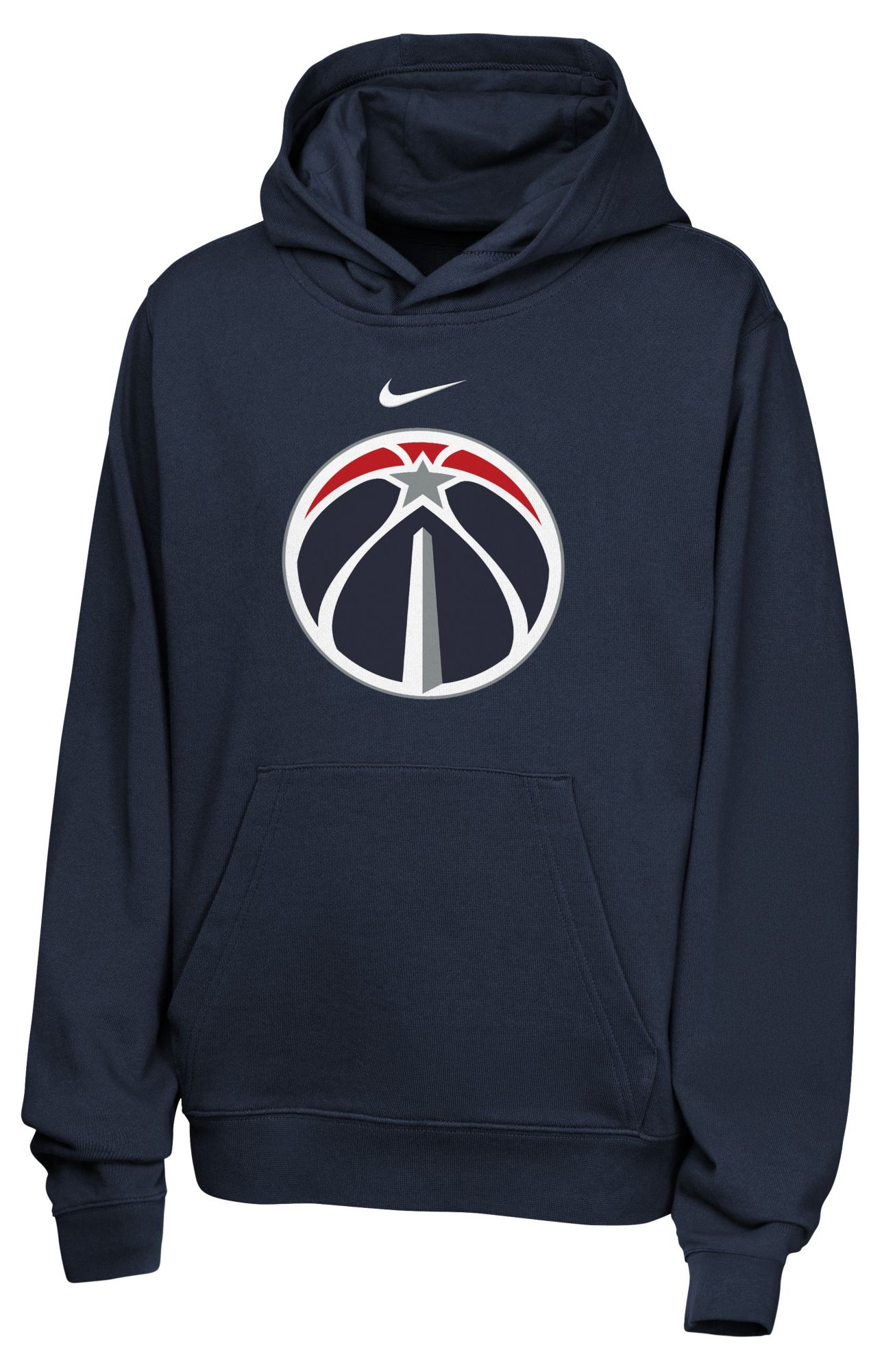 Youth Nike Navy Washington Wizards Essential Logo Club Hoodie