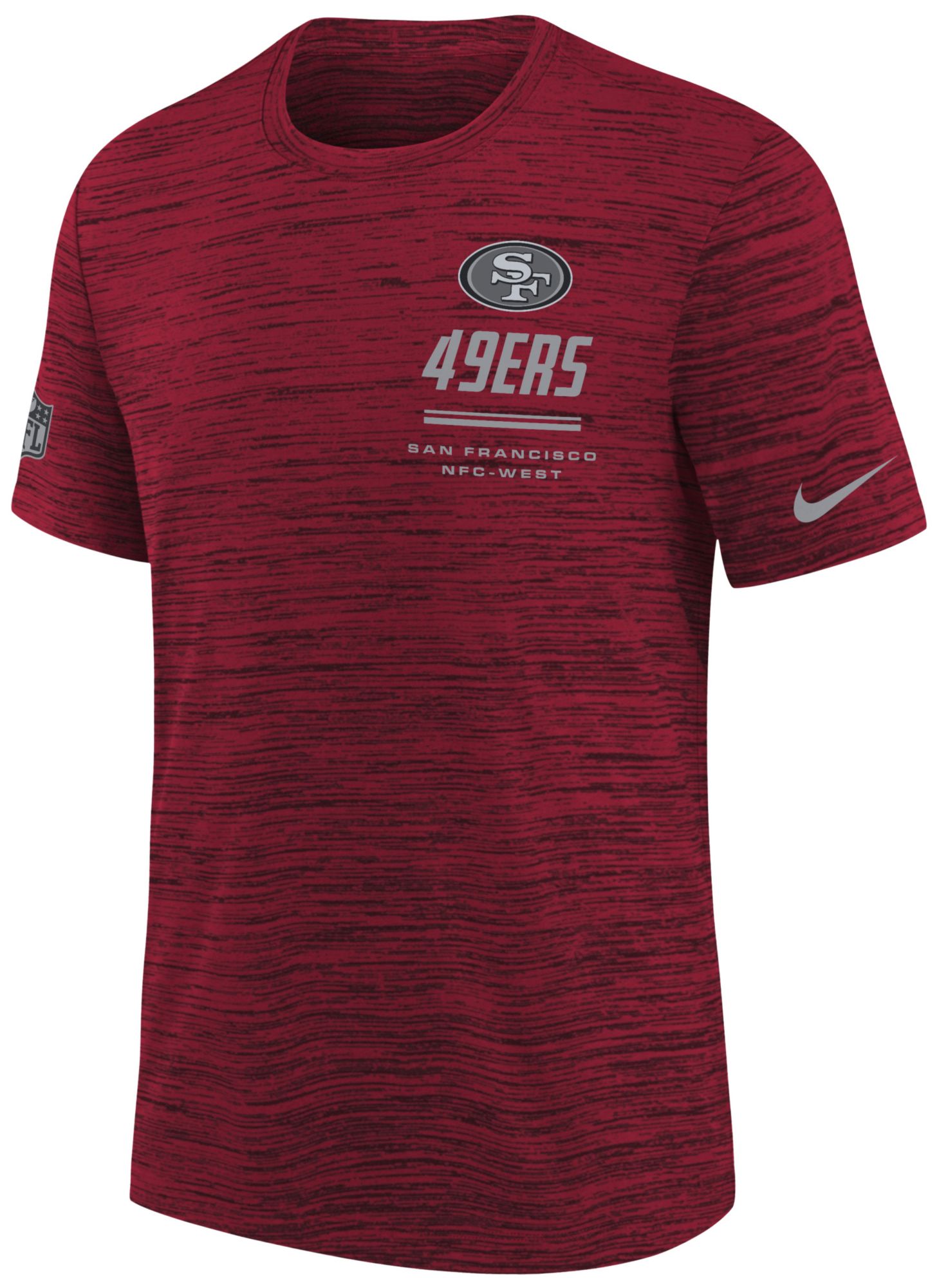Nike Youth San Francisco 49ers Red Sideline Legend Velocity T-Shirt