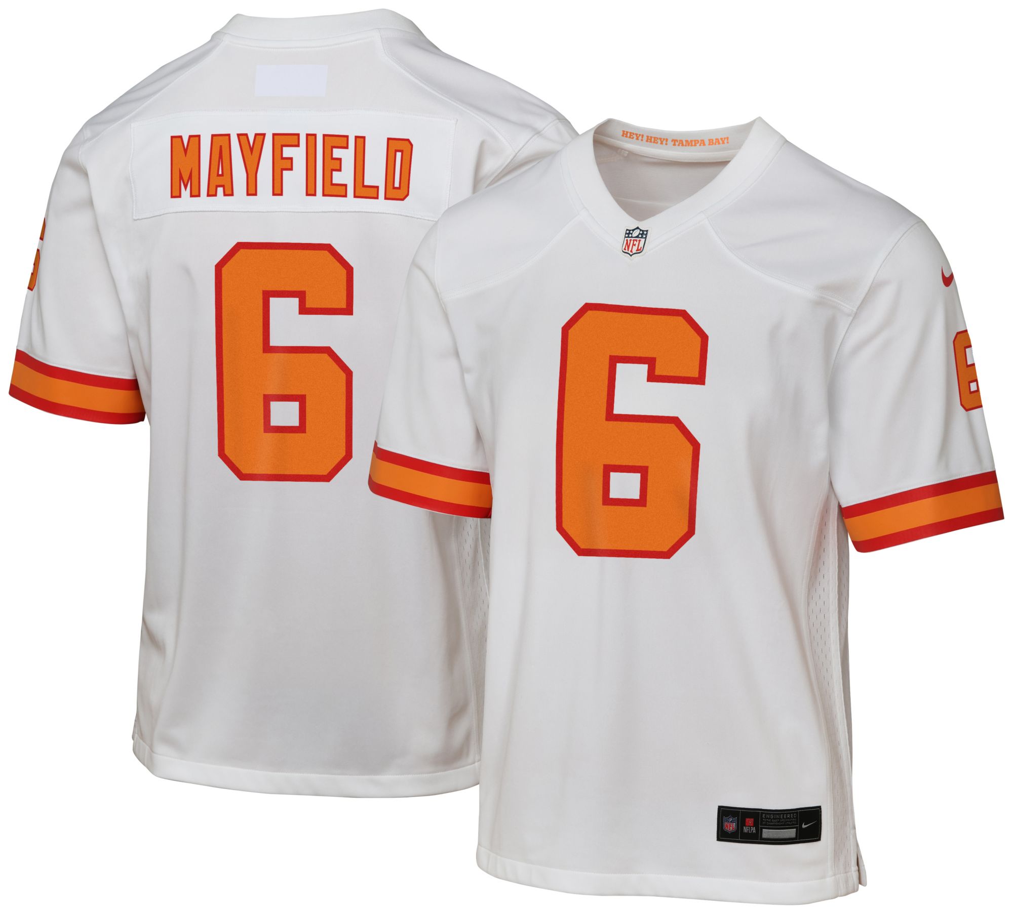 Nike Youth Tampa Bay Buccaneers Baker Mayfield #6 Grey Alternate Game Jersey