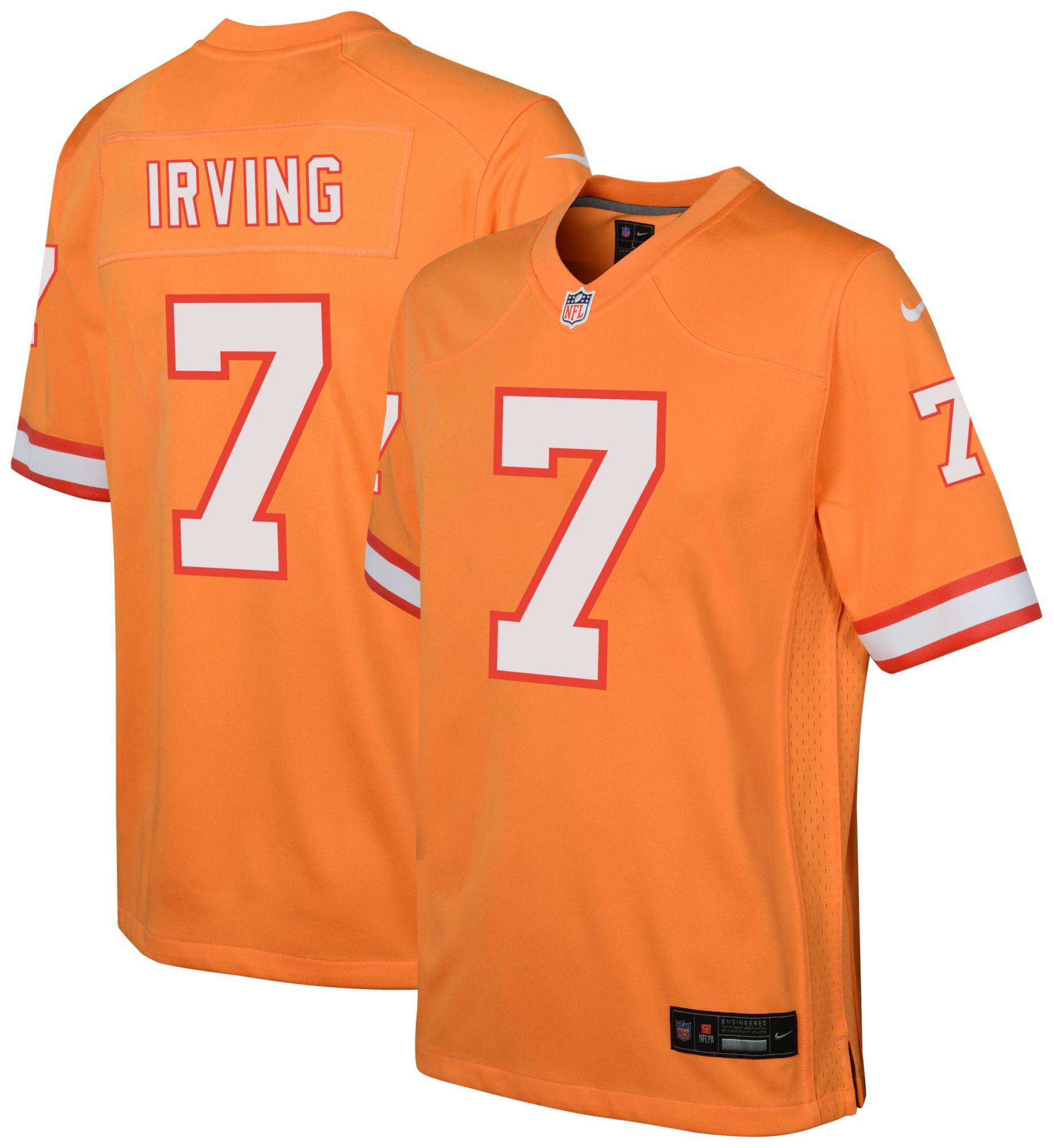 Nike Youth Tampa Bay Buccaneers Bucky Irving #7 Orange Alternate 2 Jersey