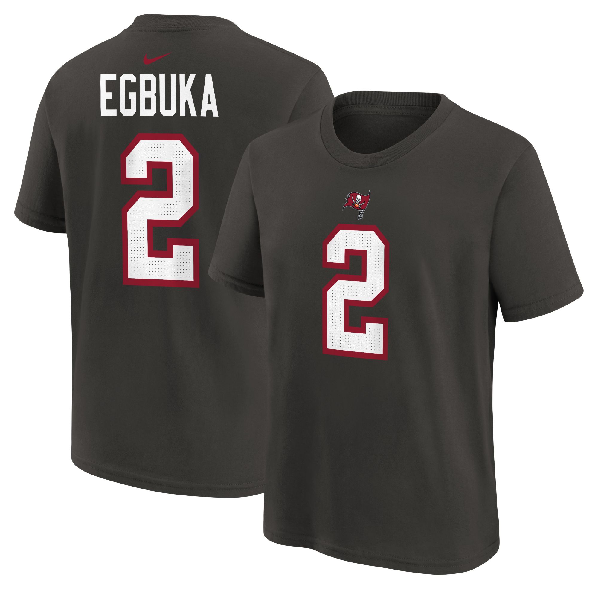 Nike Youth Tampa Bay Buccaneers Emeka Egbuka Deep Pewter T-Shirt