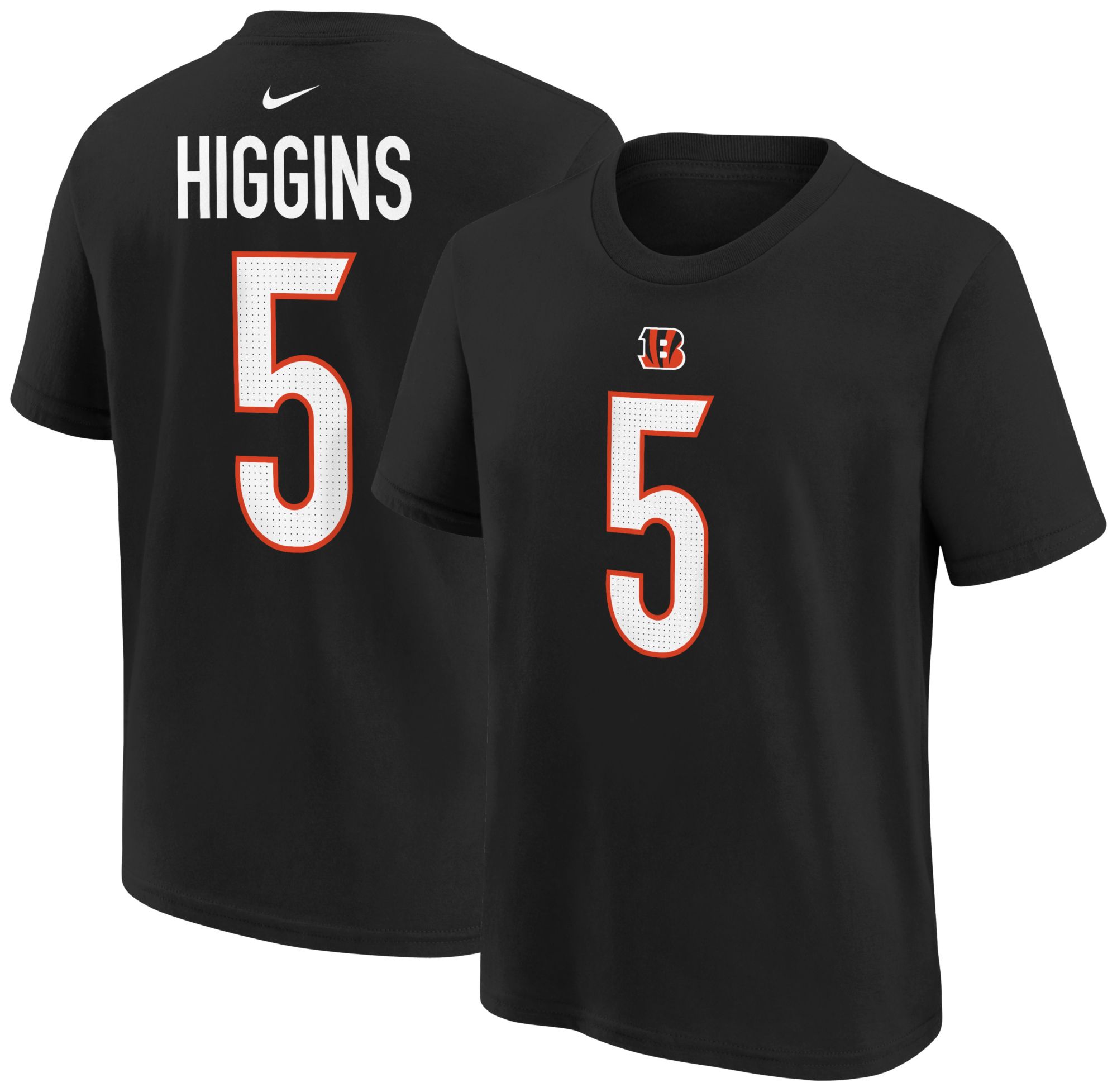Nike Youth Cincinnati Bengals Tee Higgins Bengals Black T-Shirt