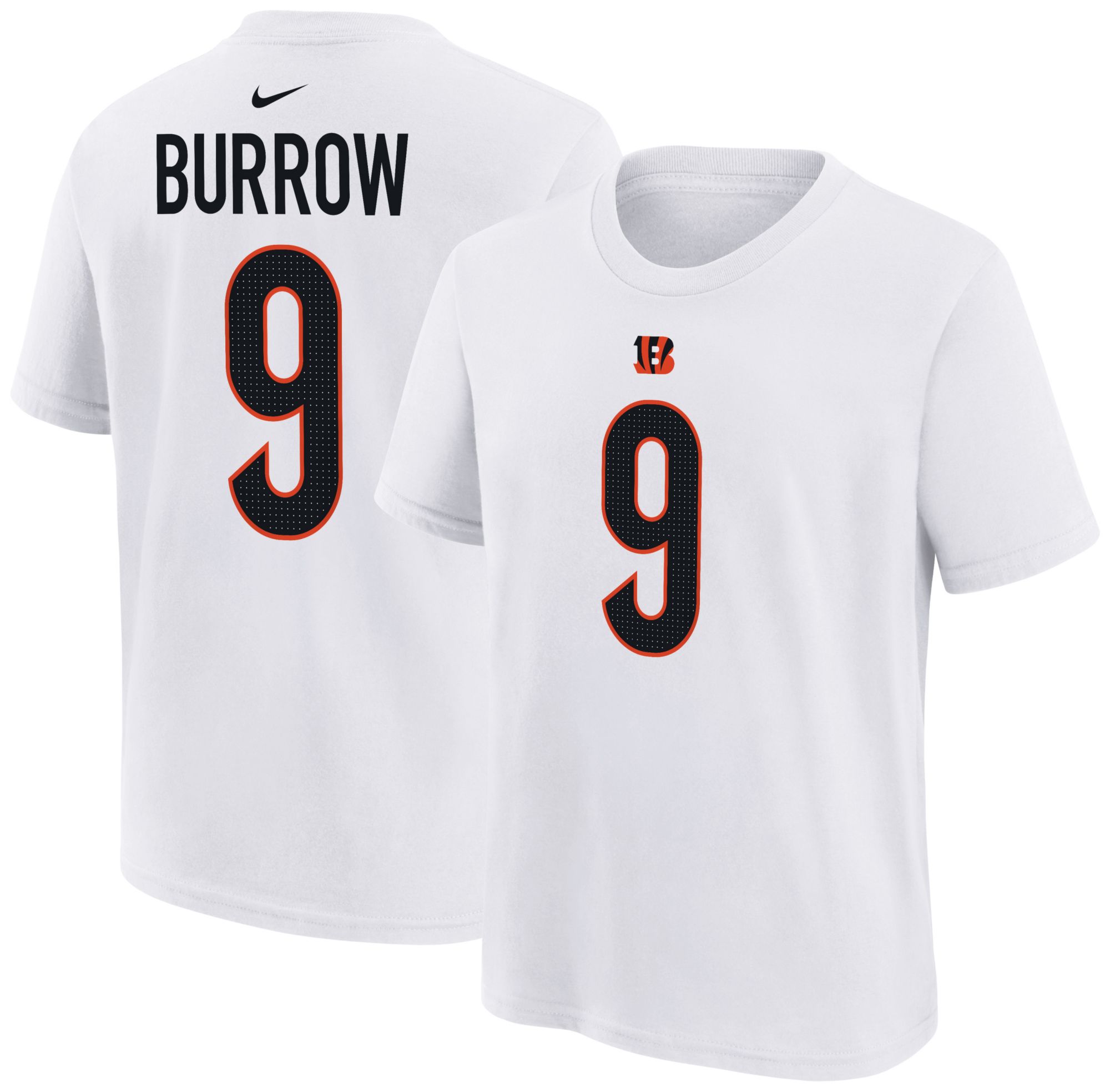 Nike Youth Cincinnati Bengals Joe Burrow White T-Shirt