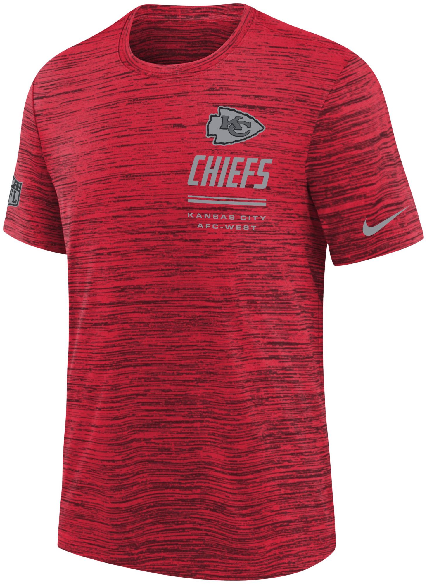 Nike Youth Kansas City Chiefs Red Sideline Velocity T-Shirt