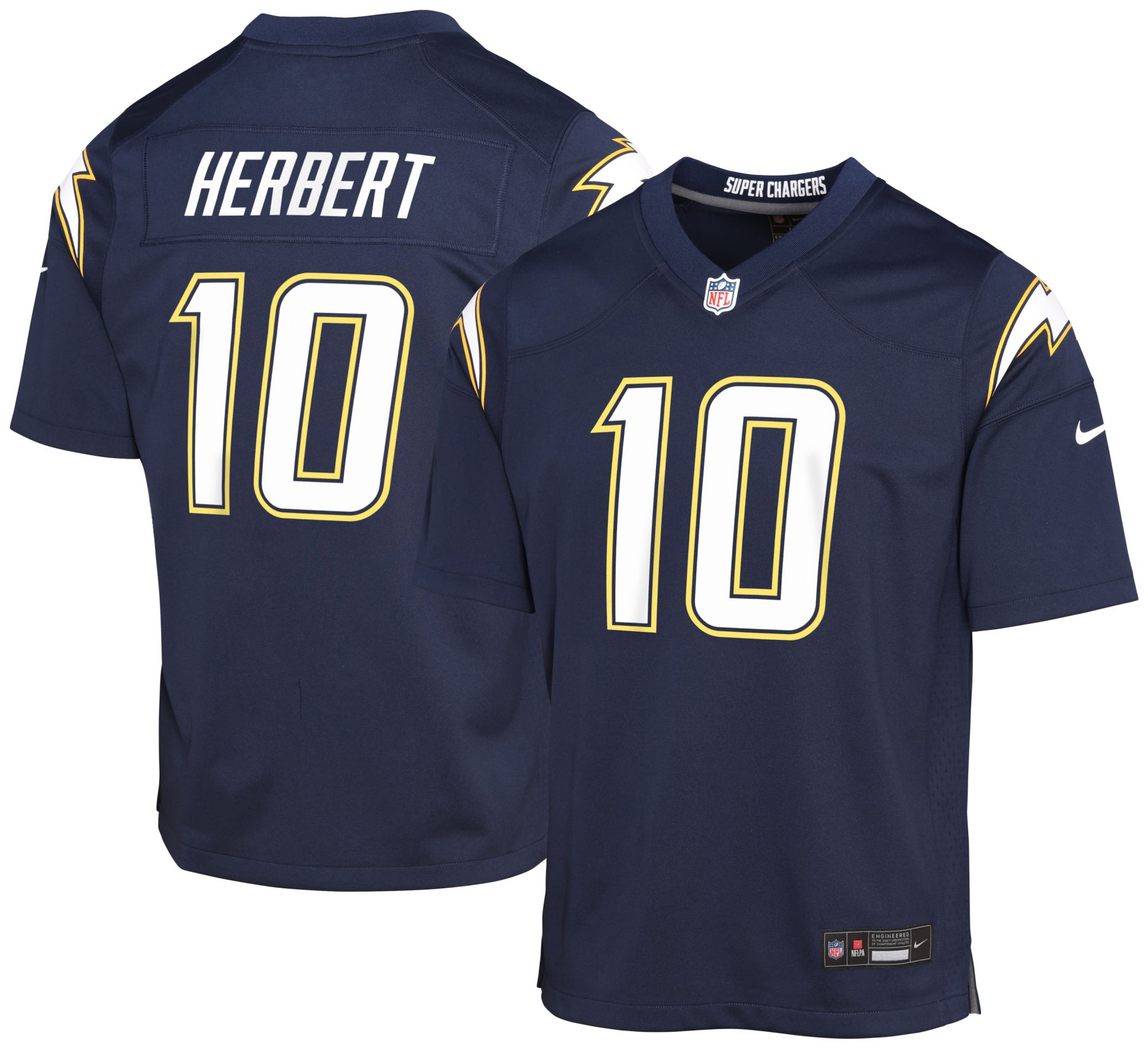 Nike Youth Los Angeles Chargers Justin Herbert #10 Navy Home Game Jersey