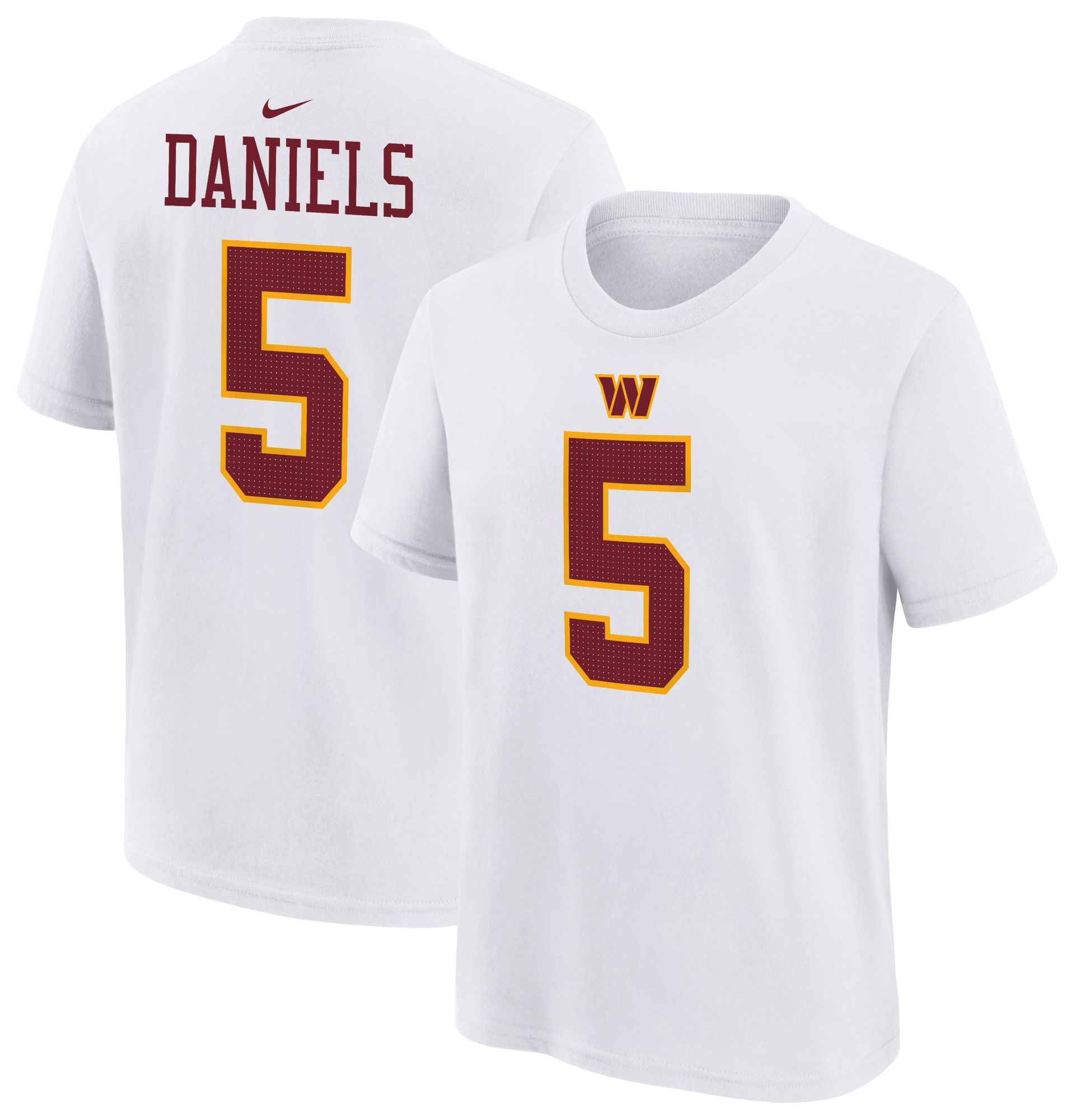 Nike Youth Washington Commanders White Long Sleeve Shirt