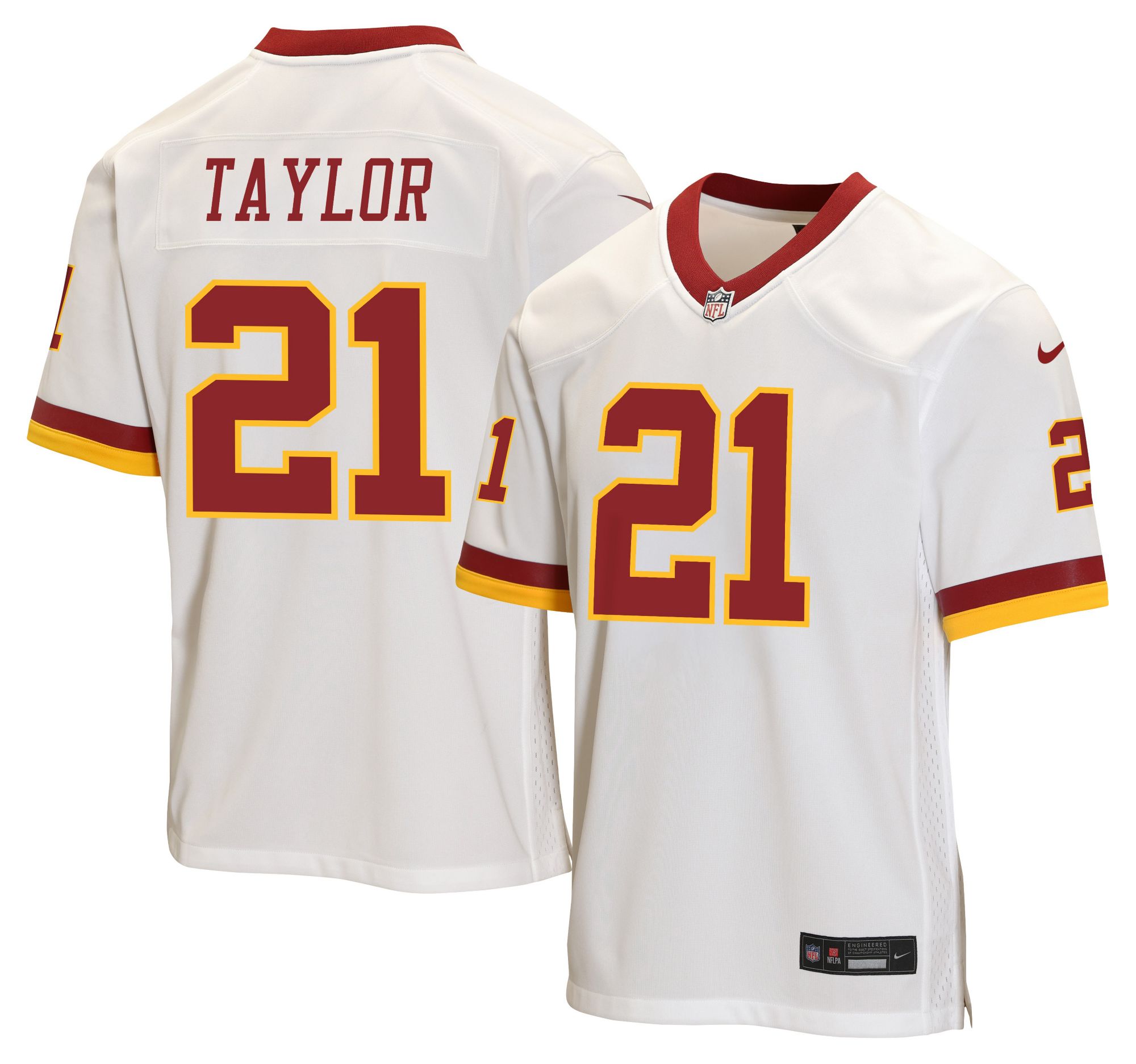 Nike Youth Washington Commanders Sean Taylor #21 White Road Game Jersey