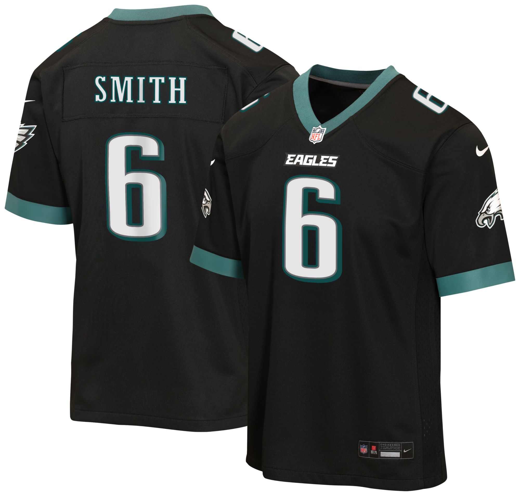 Nike Youth Philadelphia Eagles Devonta Smith #6 Black Alternate Game Jersey