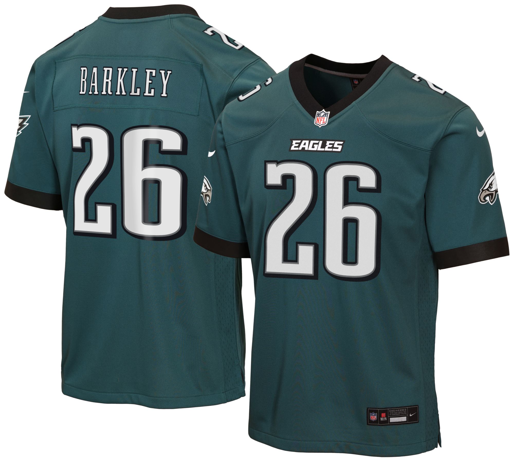 Nike Youth Philadelphia Eagles Saquon Barkley #26 Sport Teal Home Game Jersey