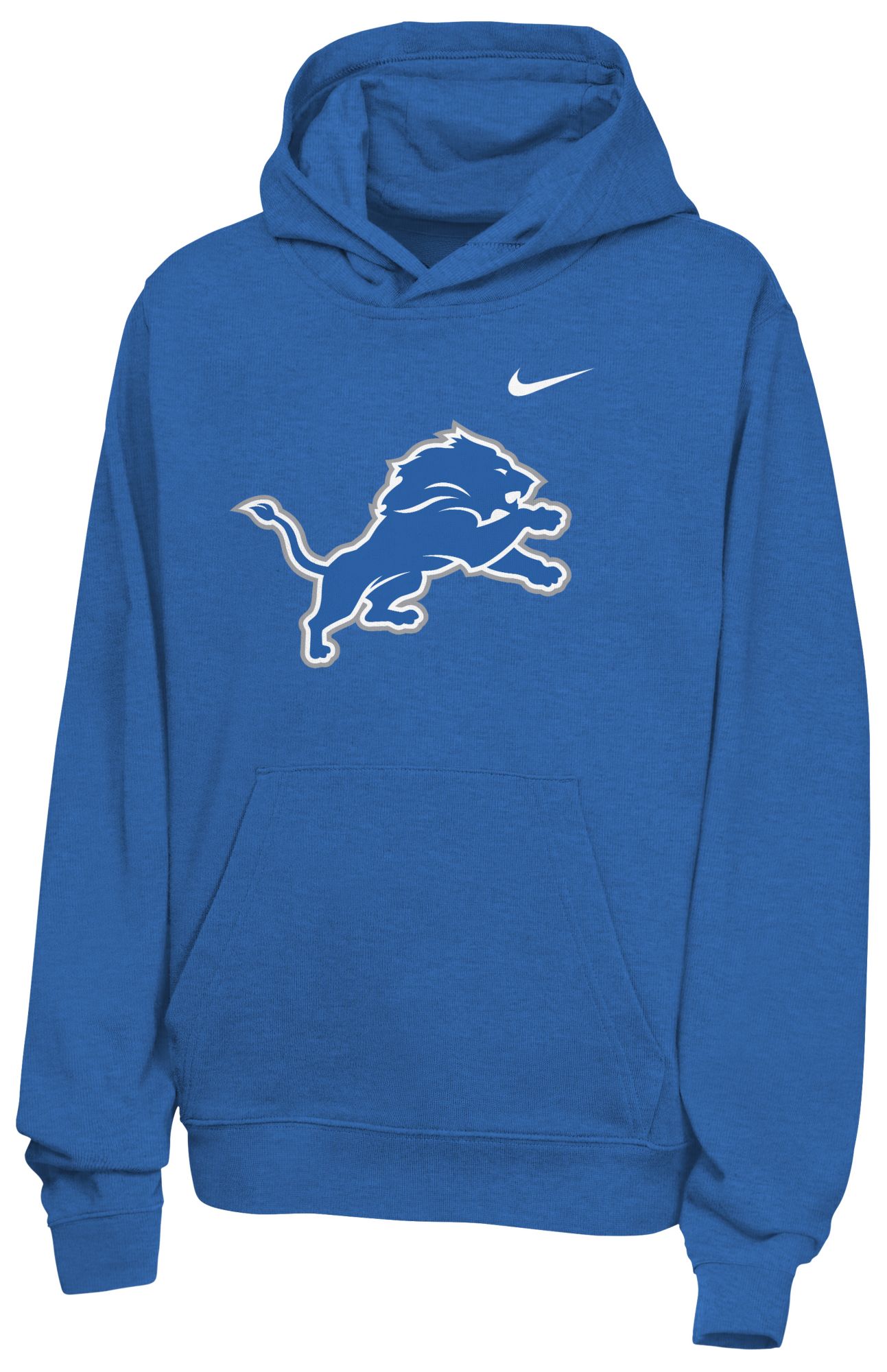 Nike Youth Detroit Lions Blue Spark Club Hoodie