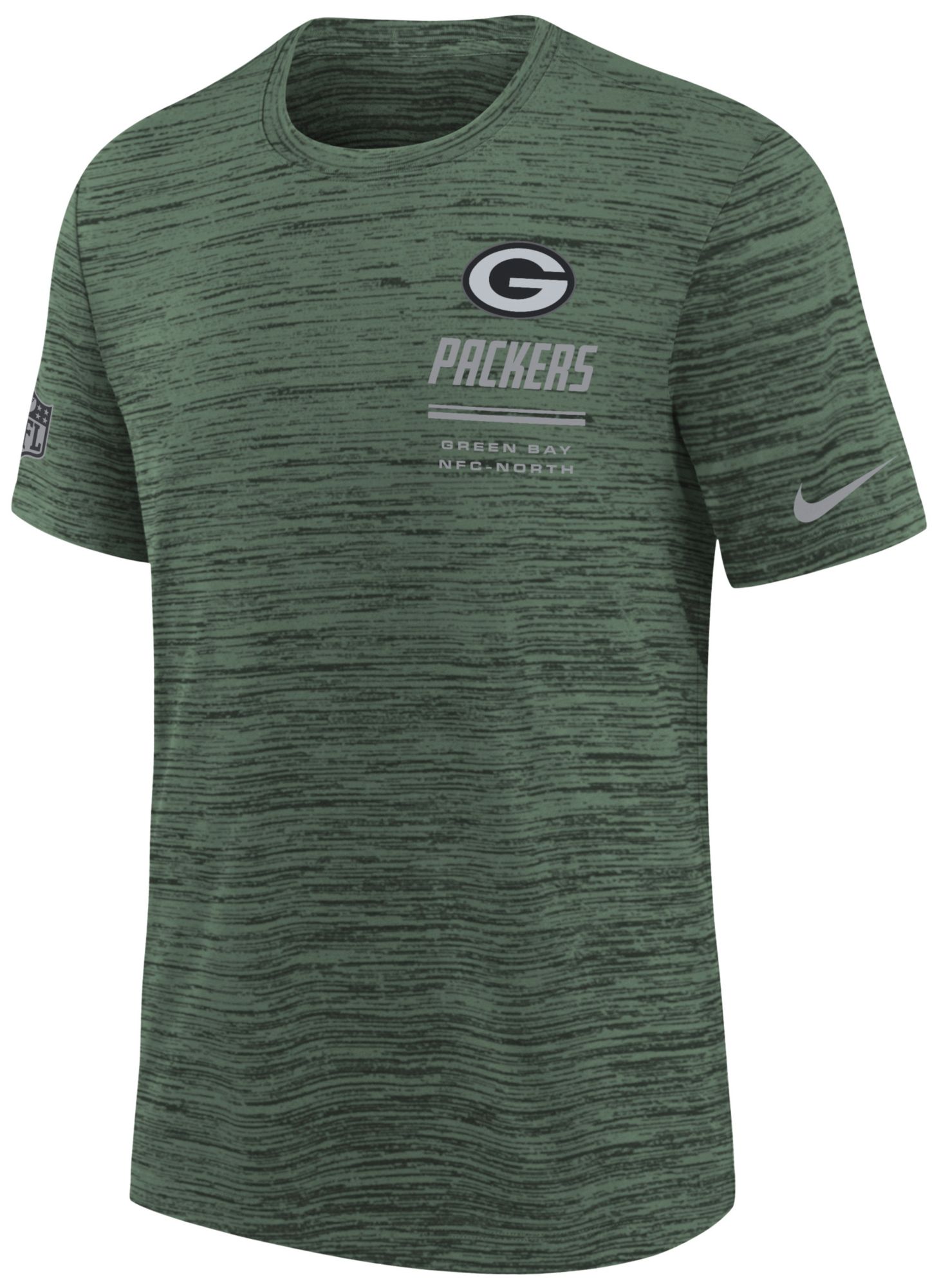 Nike Youth Green Bay Packers Green Sideline Legend Velocity T-Shirt