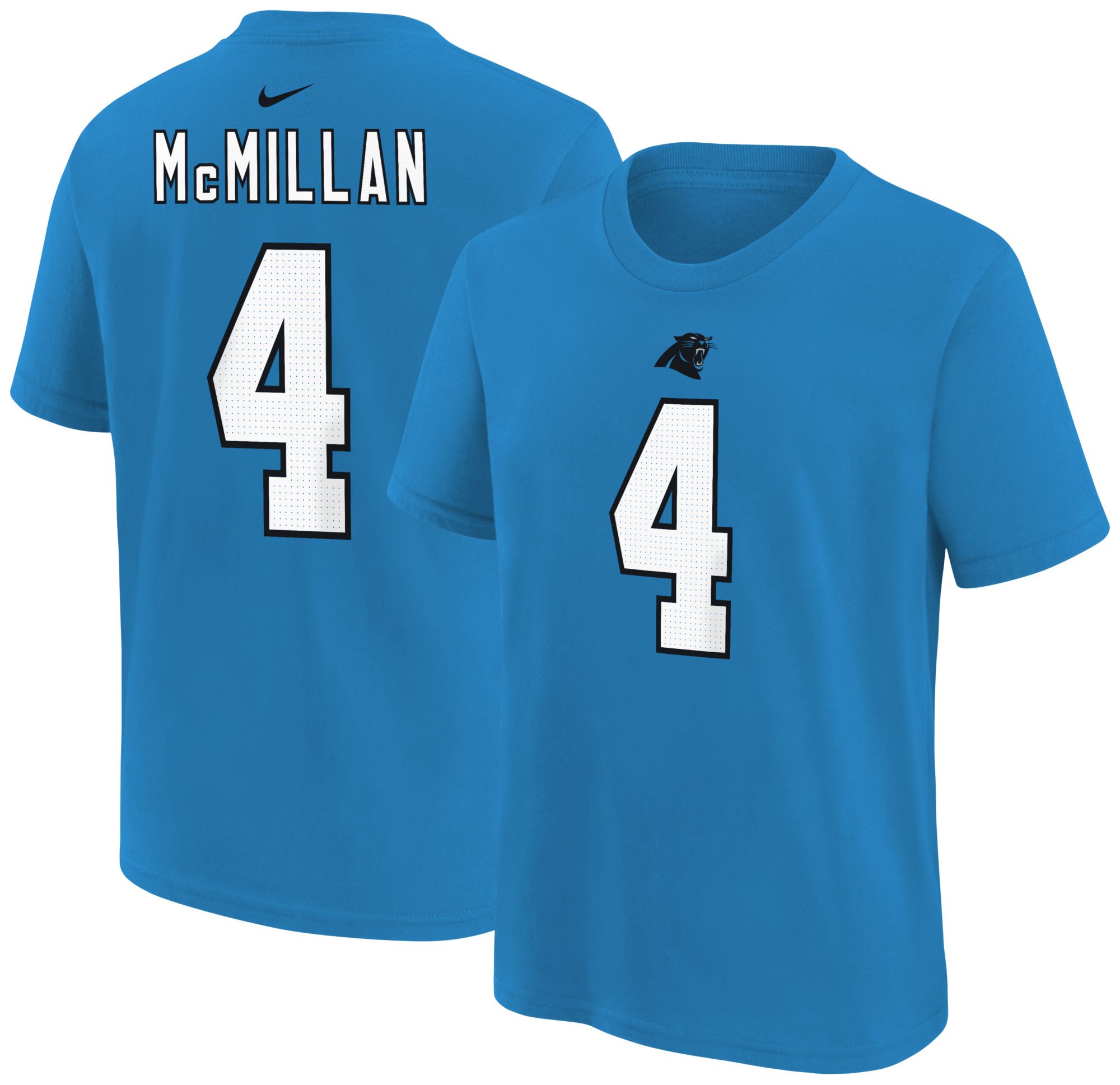 Nike Youth Carolina Panthers Tetairoa McMillan Blue T-Shirt