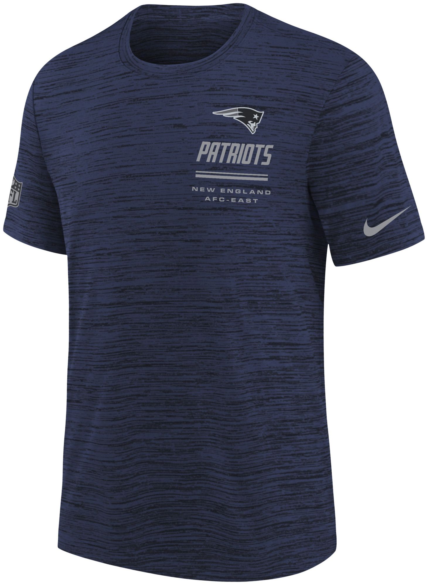 Nike Youth New England Patriots Navy Sideline Velocity T-Shirt
