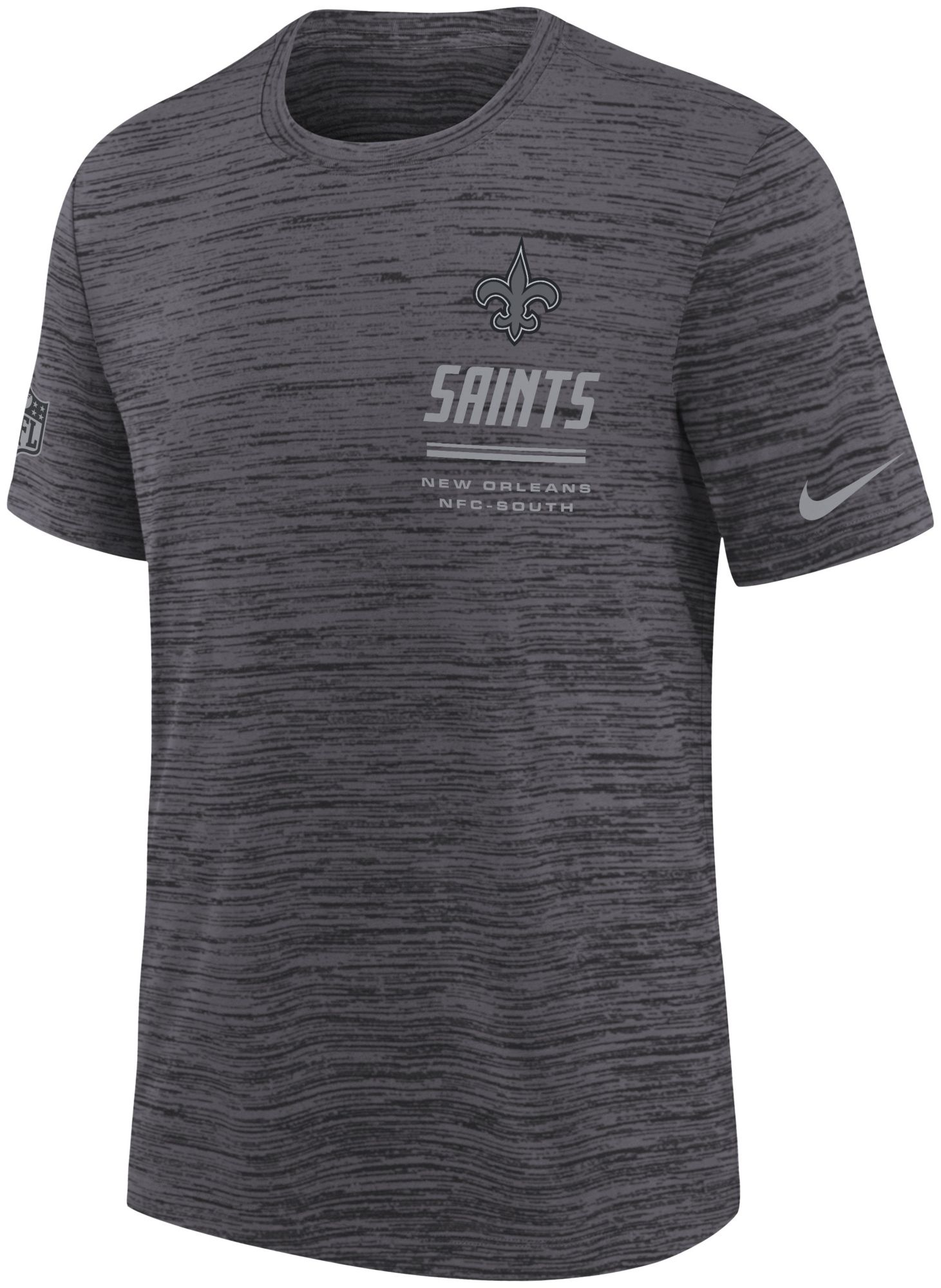 Nike Youth New Orleans Saints Black Sideline Velocity T-Shirt