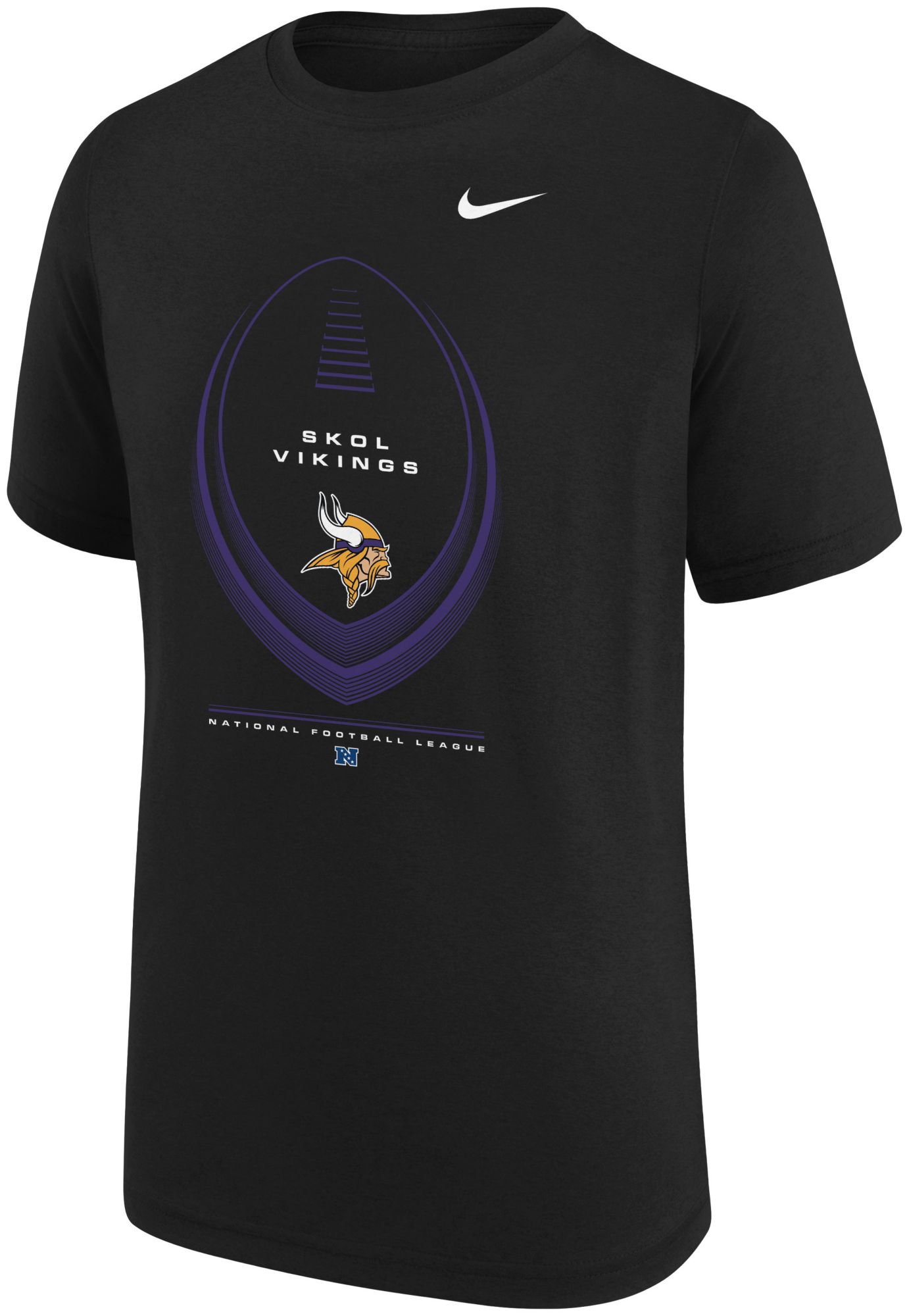 Nike Youth Minnesota Vikings Black Legend Icon T-Shirt