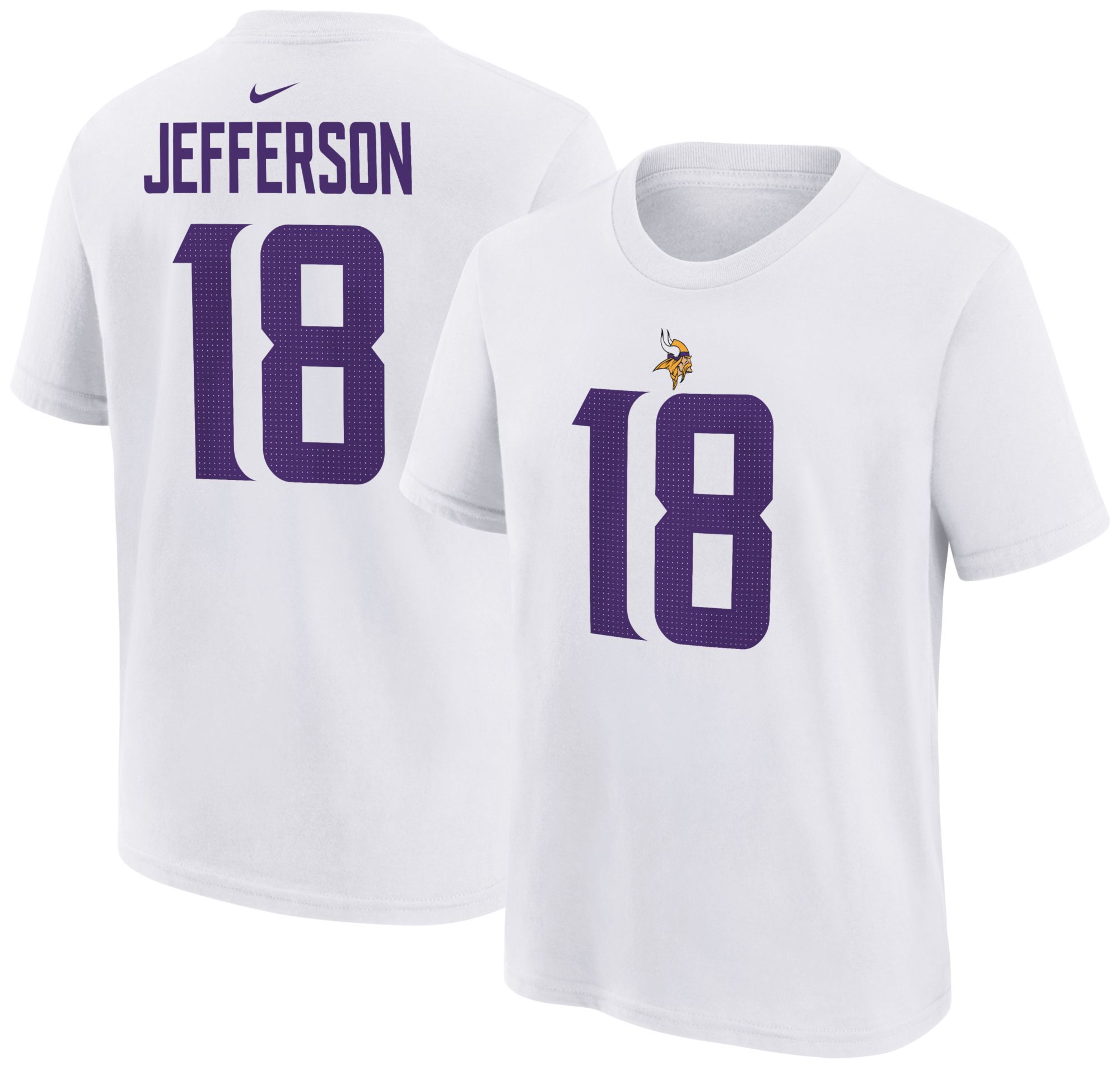 Nike Youth Minnesota Vikings Justin Jefferson White T-Shirt