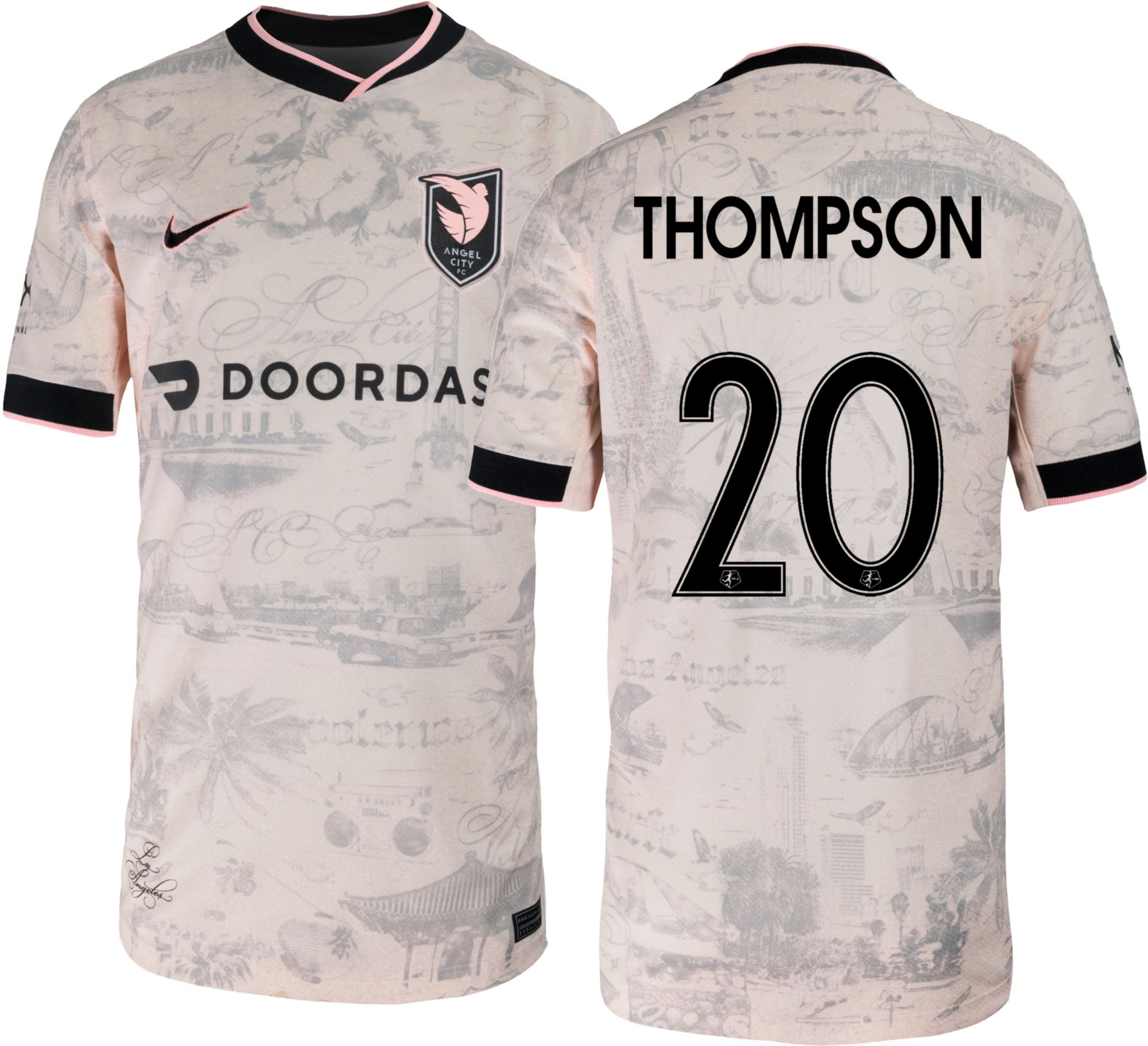 Nike Youth Angel City FC Gisele Thompson #20 2026 Away Replica Jersey