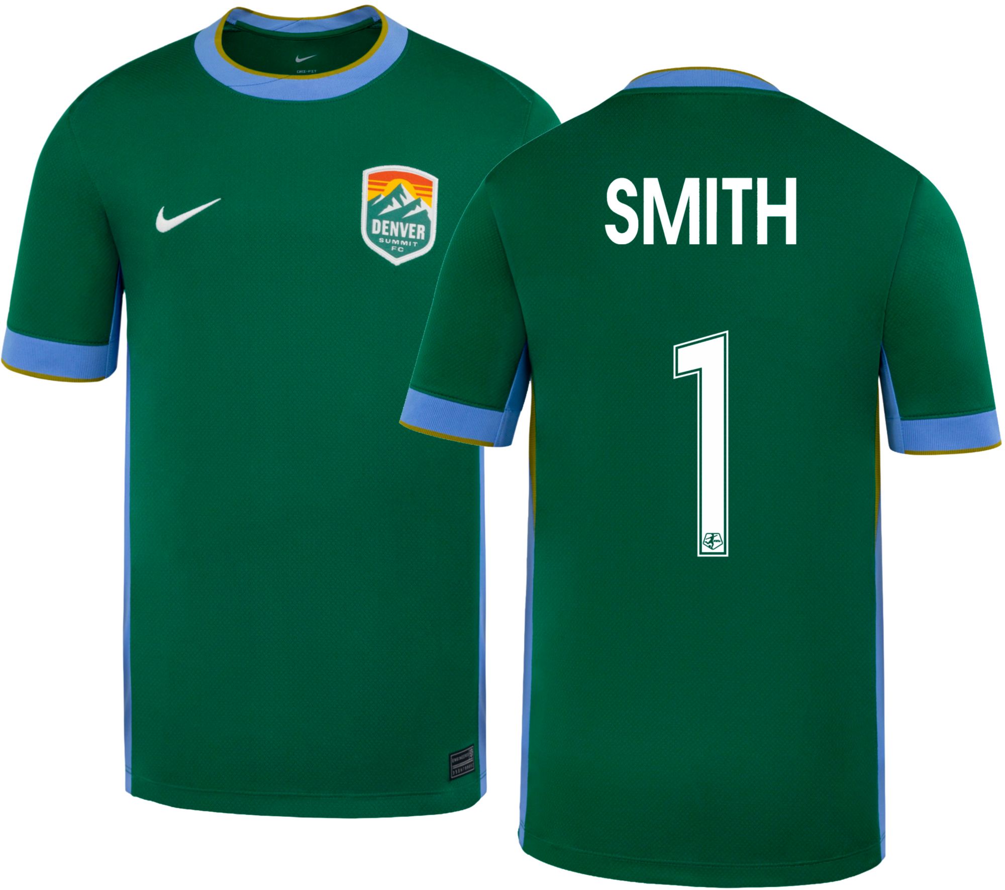 Nike Youth Denver Summit FC Abigail Smith #1 2026 Home Replica Jersey