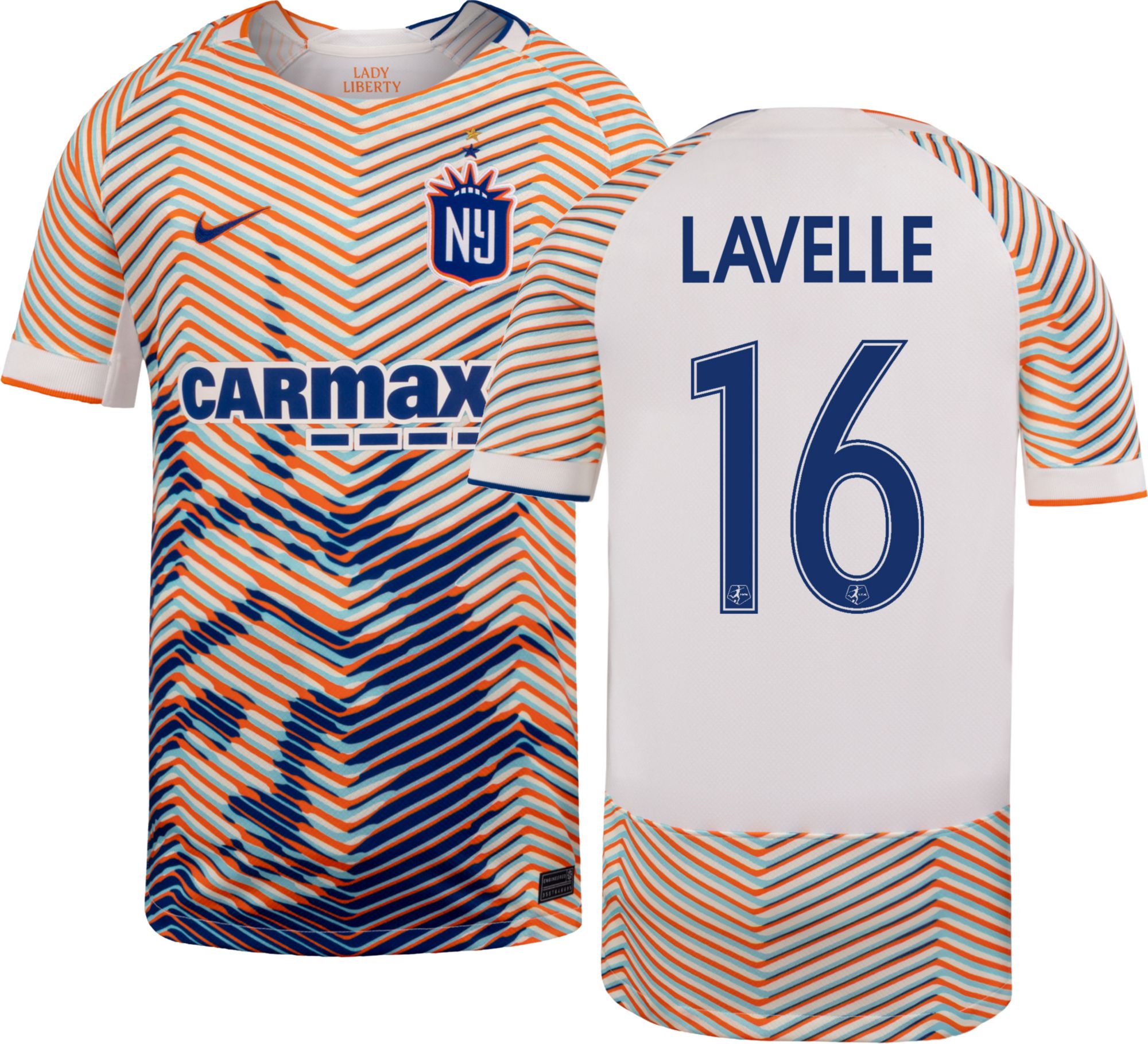 Nike Youth NJ/NY Gotham FC Rose Lavelle #16 Off-White 2026 Third Swingman Jersey