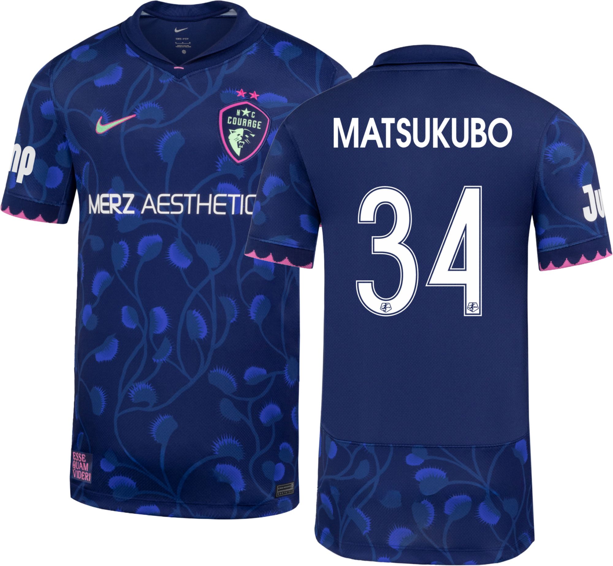 Nike Youth North Carolina Courage Manaka Matsukubo #34 Black 2026 Third Swingman Jersey