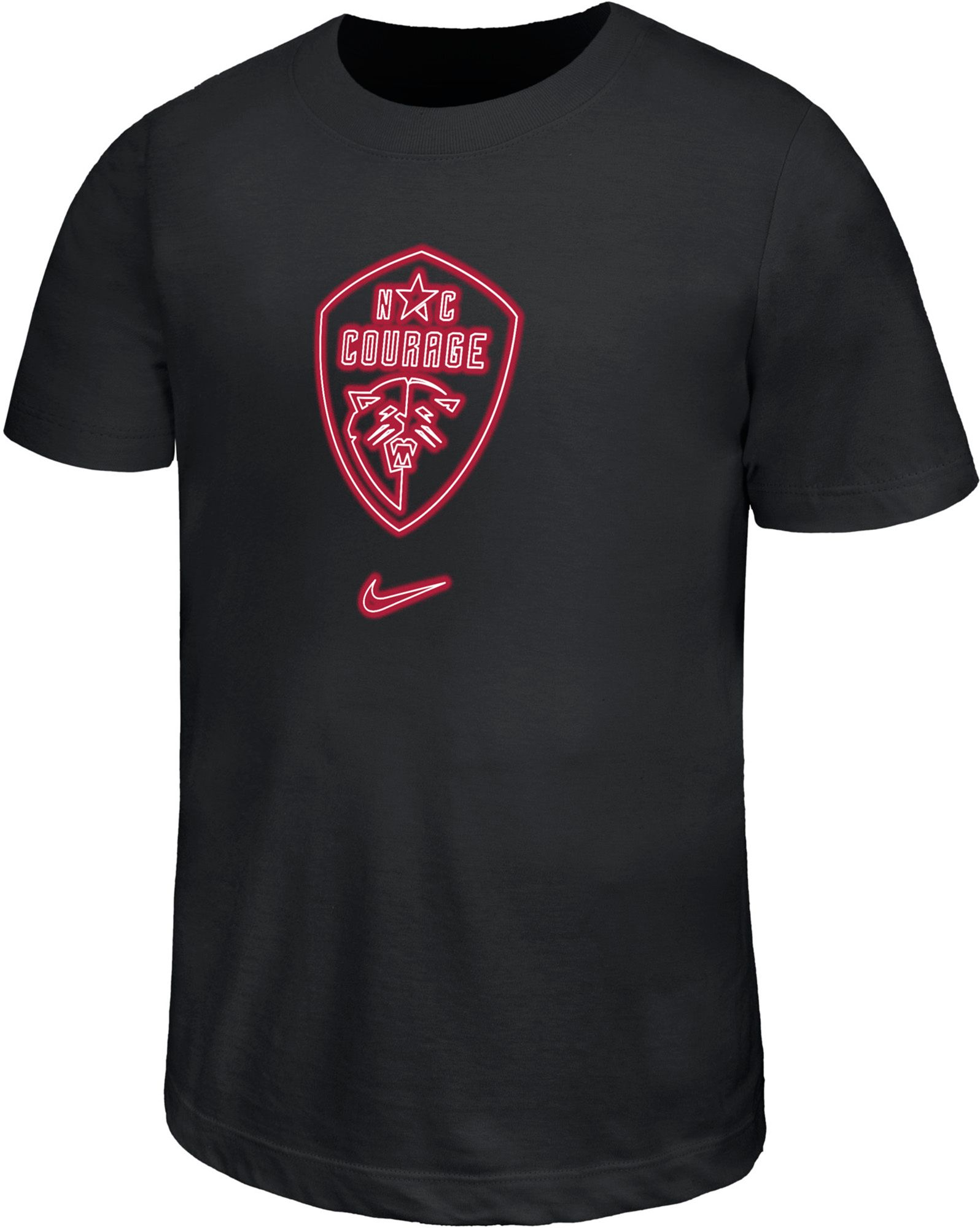 Nike Youth North Carolina Courage Black Logo T-Shirt