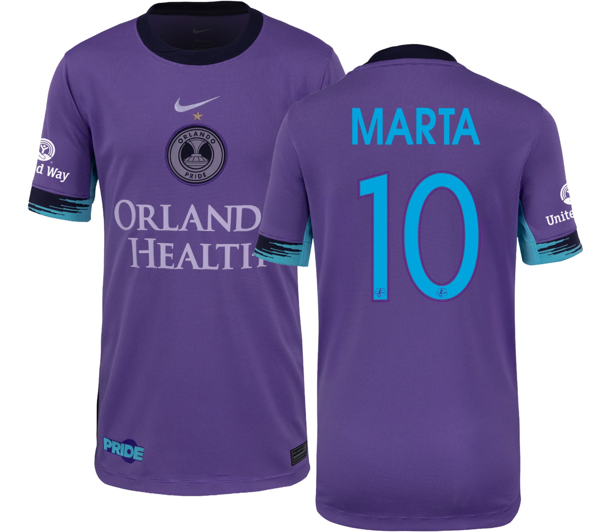 Nike Youth Orlando Pride Marta #10 Purple 2026 Home Swingman Jersey