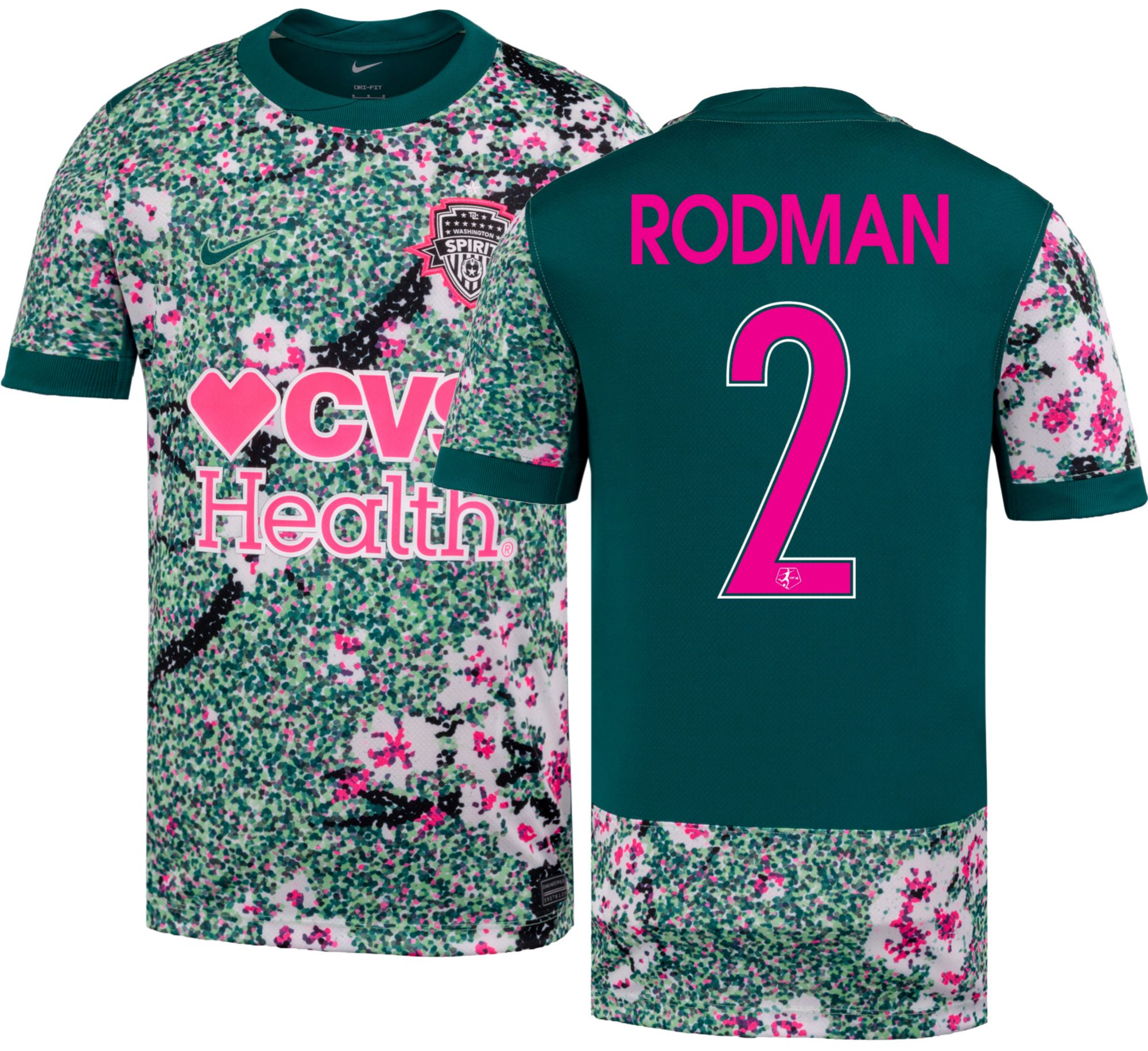 Nike Youth Washington Spirit Trinity Rodman #2 Green 2026 Home Swingman Jersey