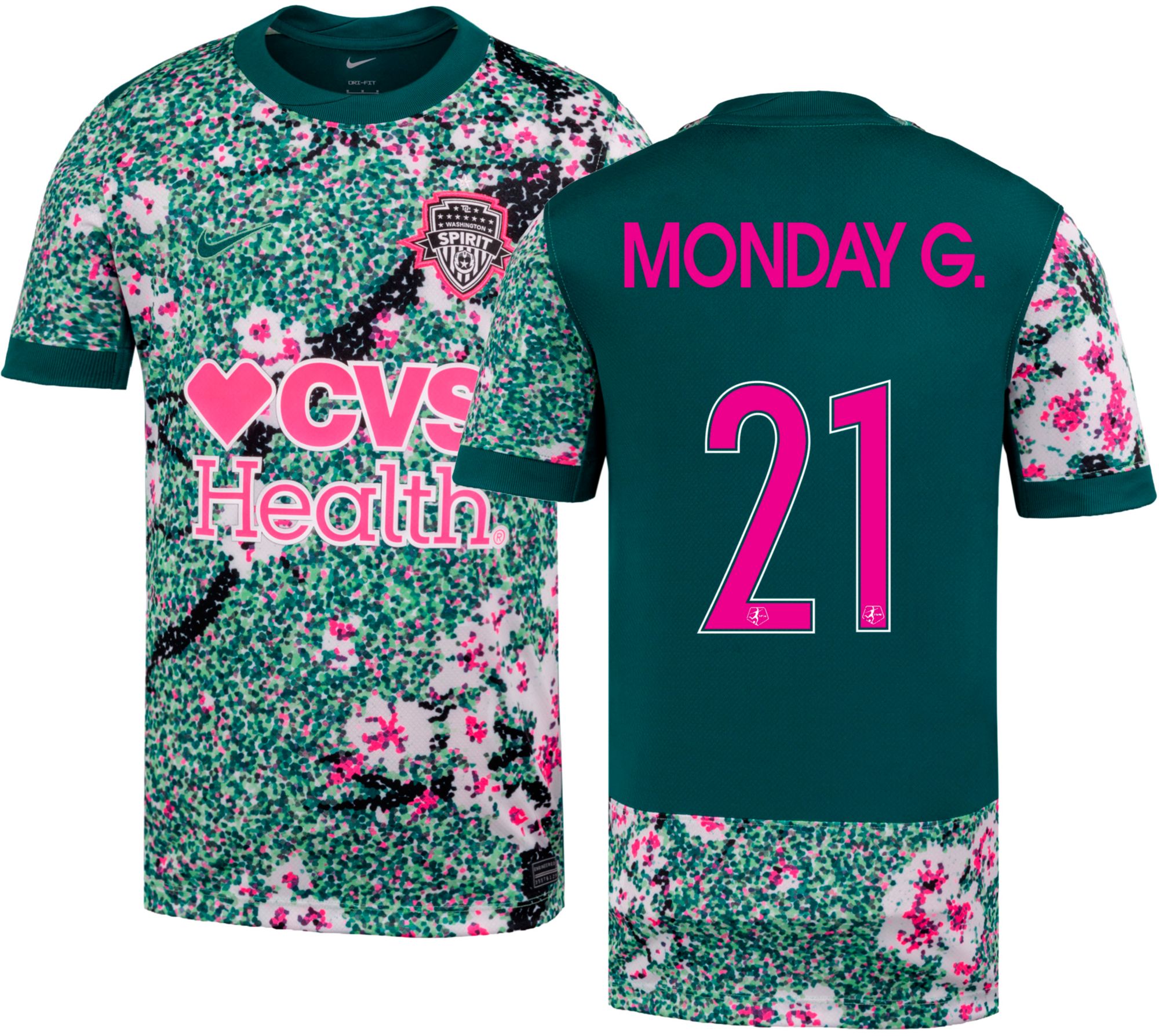 Nike Youth Washington Spirit Gift Monday #21 2026 Home Replica Jersey