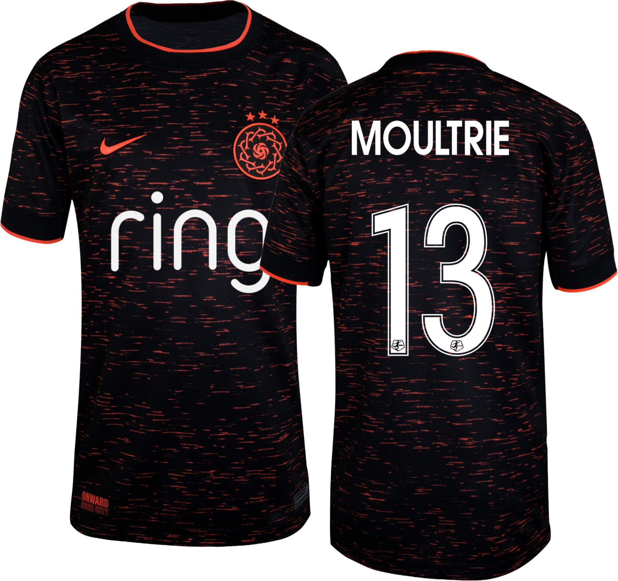 Nike Youth Portland Thorns Olivia Moultrie #13 2026 Away Replica Jersey