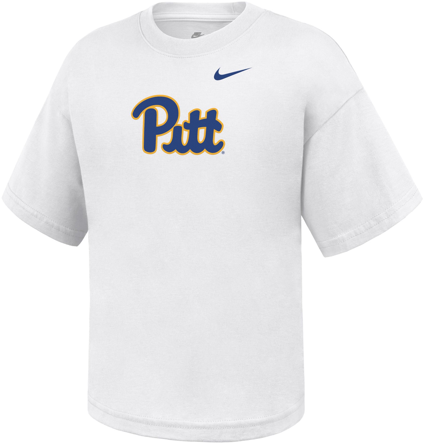 Nike Youth Pitt Panthers White Boxy T-Shirt