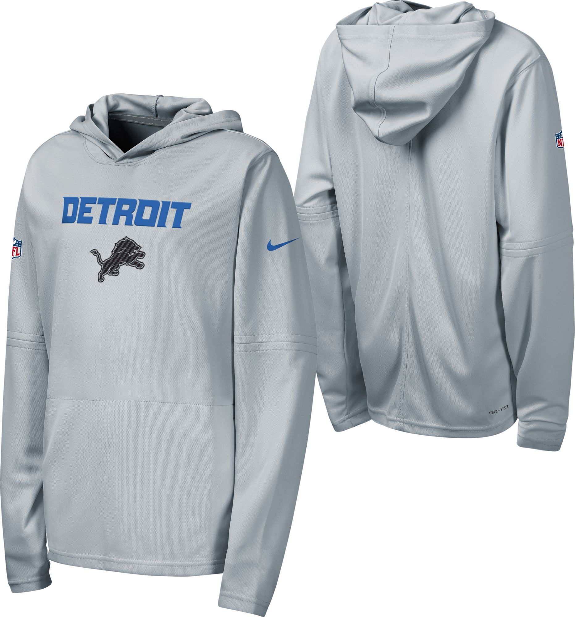 Nike Youth Detroit Lions NFL Rivalries Dri-FIT Long Sleeve Hooded Shirt
