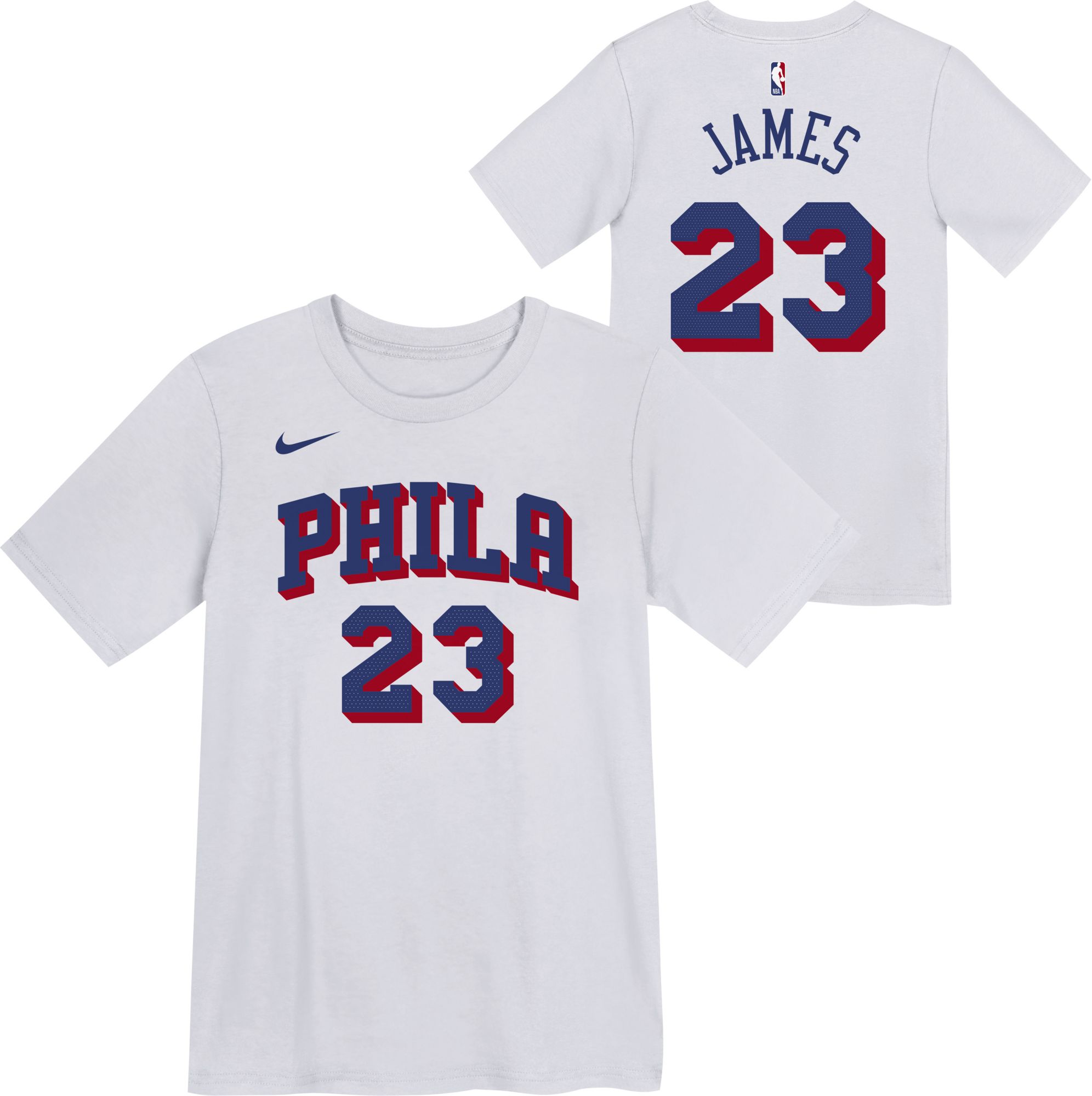 Nike Little Kids' Philadelphia 76ers LeBron James Association T-Shirt