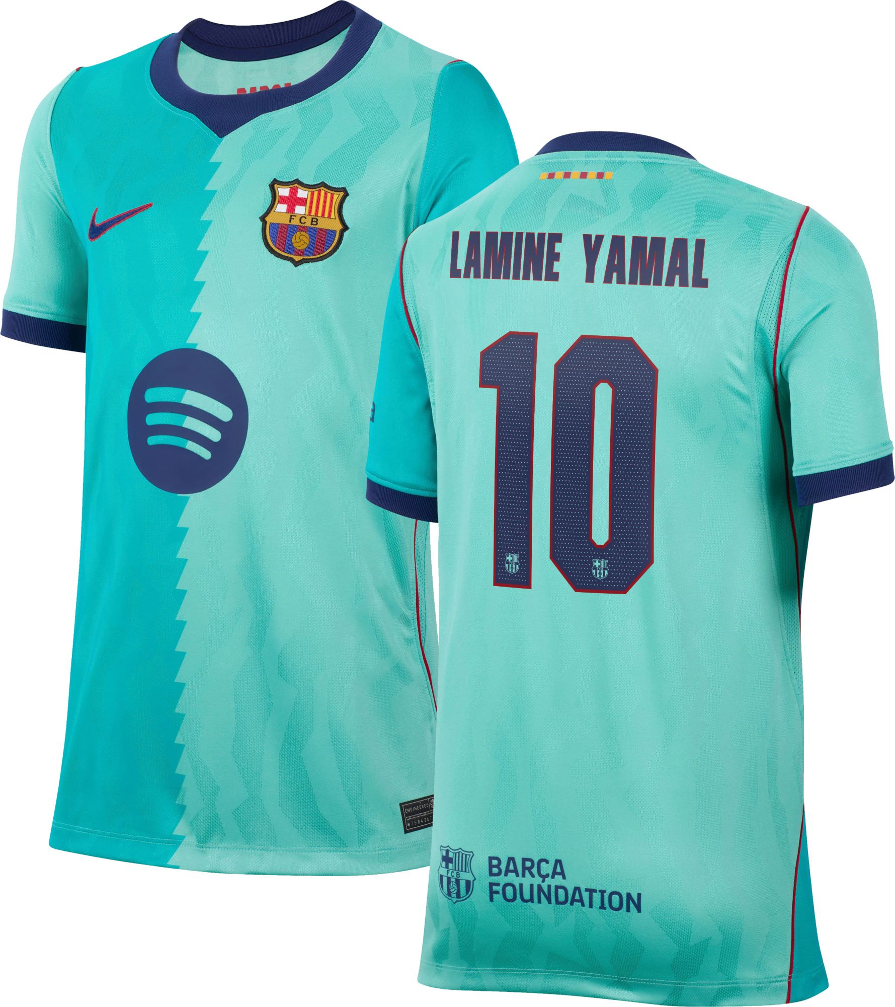 Nike Youth FC Barcelona Lamine Yamal 2026 Third Replica Jersey