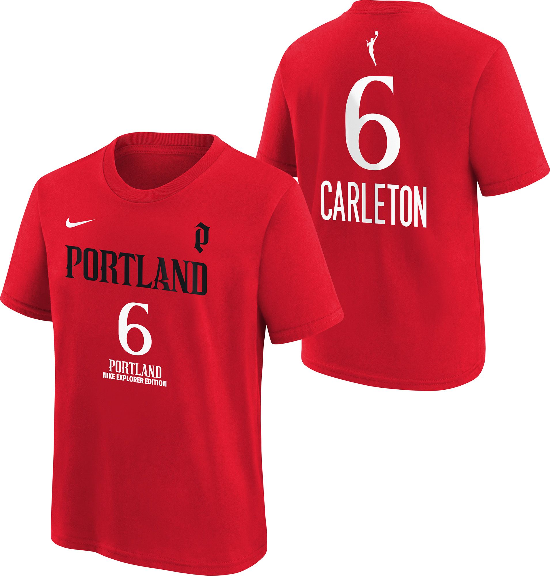 Nike Youth Portland Fire Red Bridget Carleton #6 T-Shirt