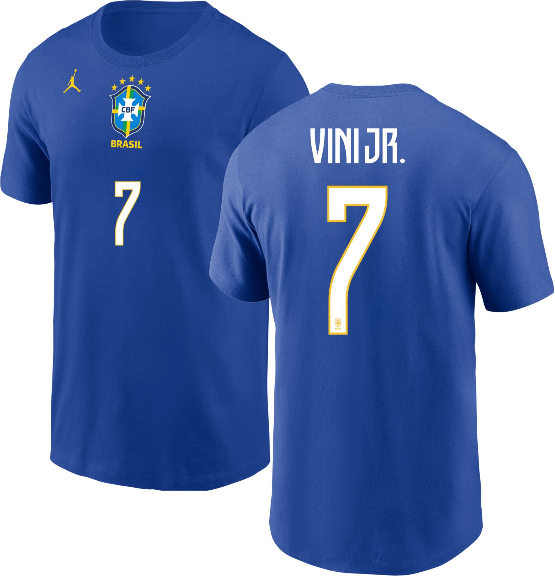 Jordan Youth Brazil Vinicius Junior #7 Away T-Shirt