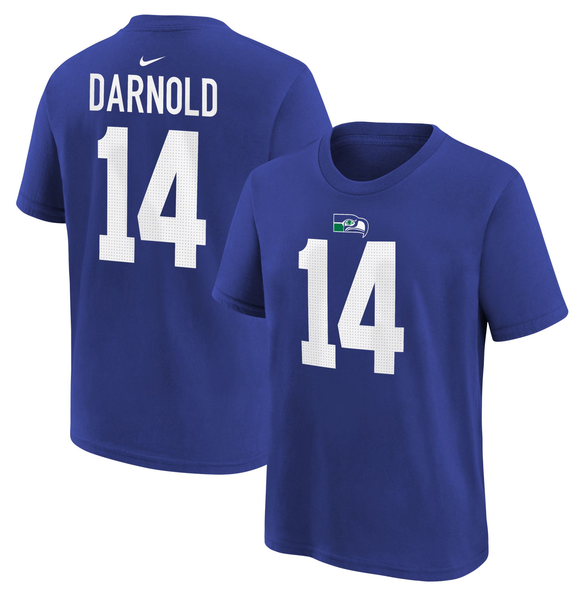 Nike Youth Seattle Seahawks Old Royal Sam Darnold #14 T-Shirt