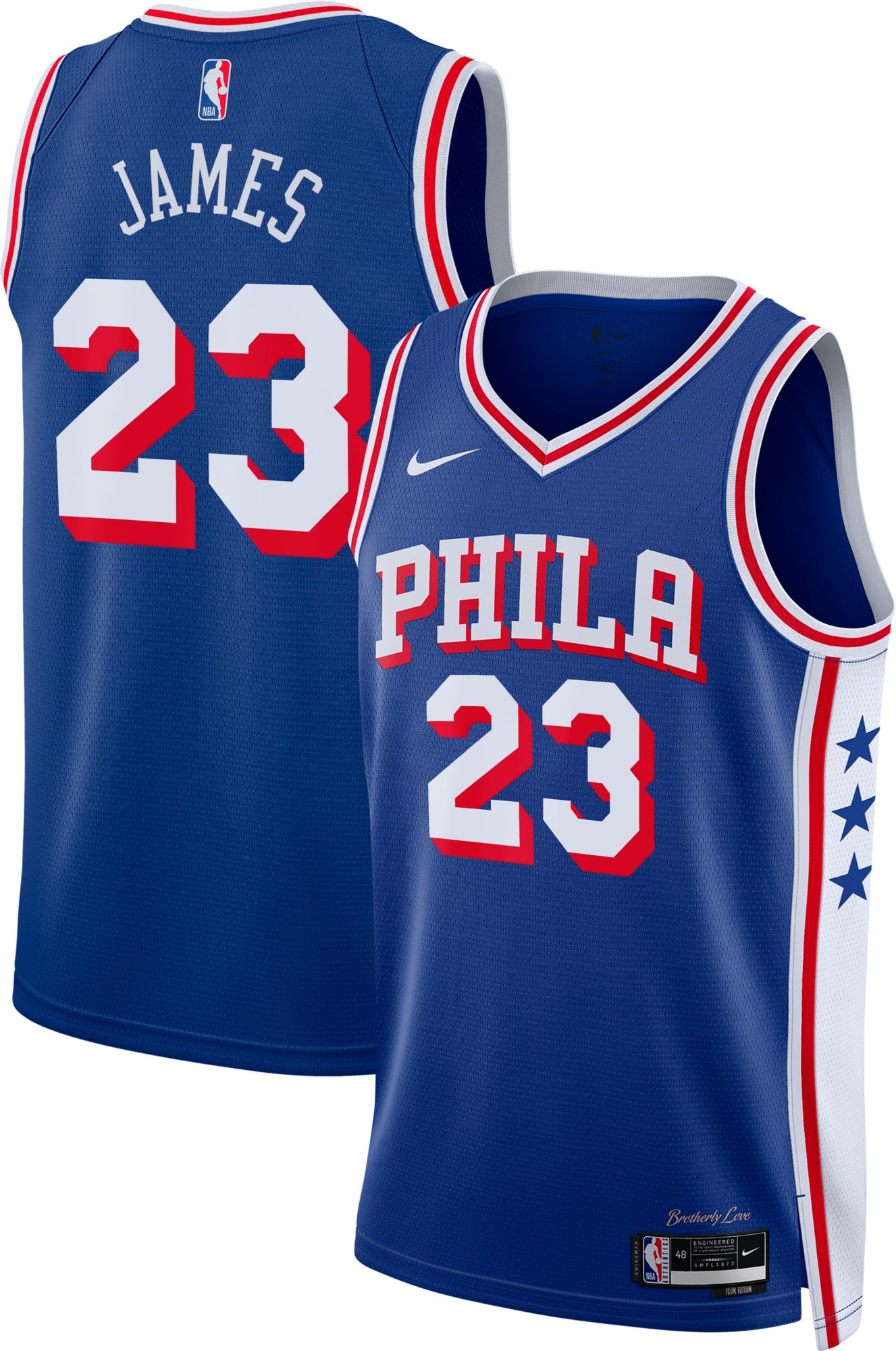 Nike Youth Philadelphia 76ers LeBron James Swingman Icon Jersey