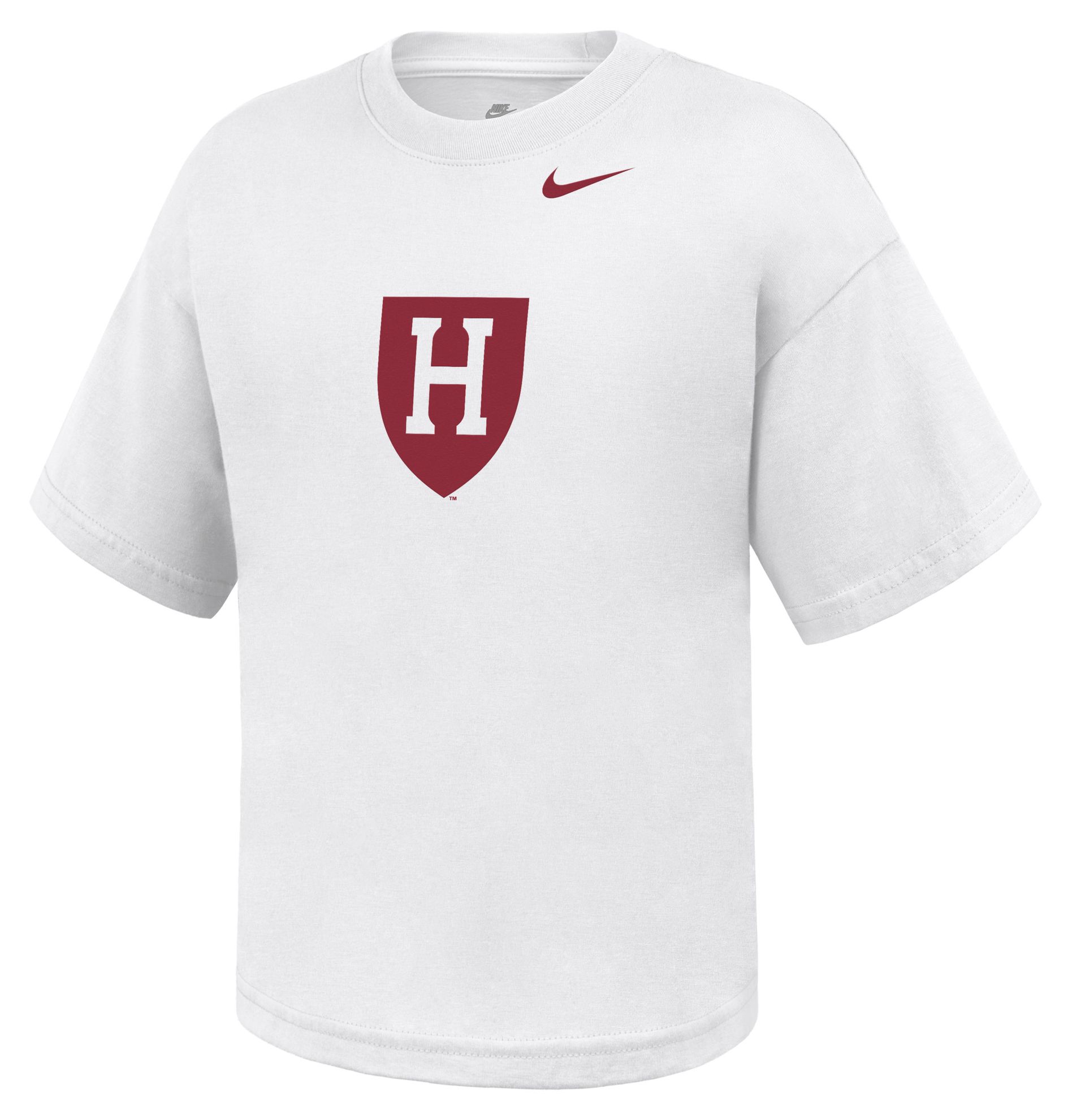 Nike Youth Harvard Crimson White Boxy T-Shirt