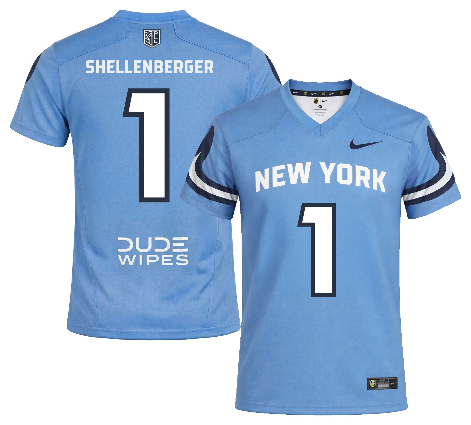 Nike Youth Connor Shellenberger #1 Light Blue Home Replica Jersey