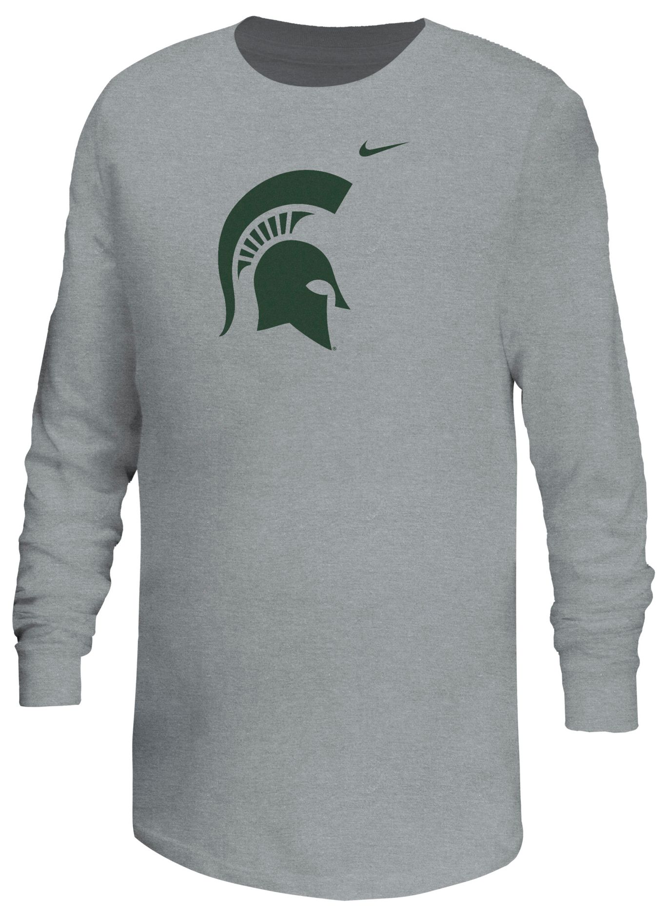 Nike Youth Michigan State Spartans Gray Long Sleeve Shirt