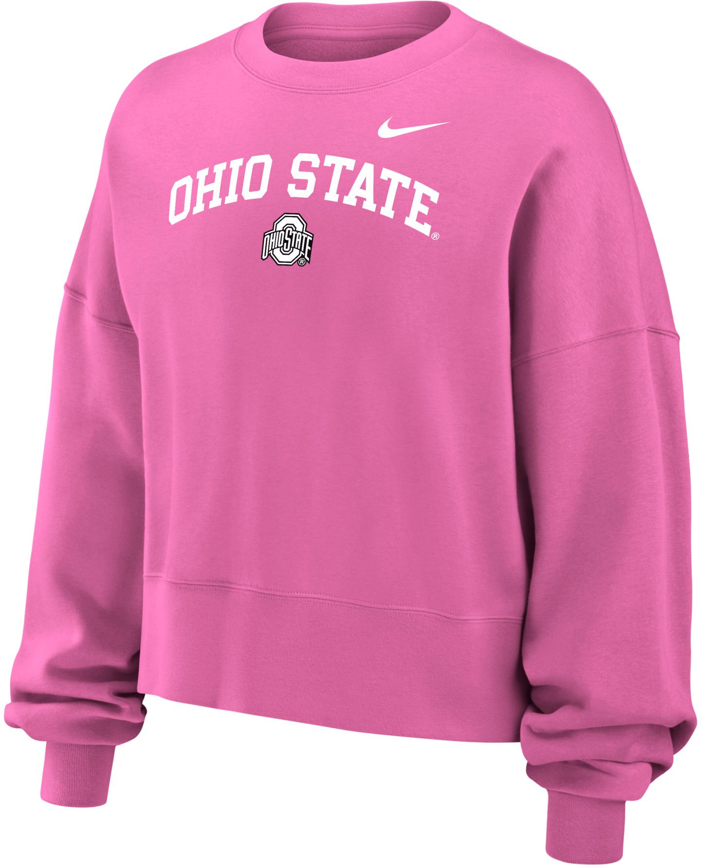 Nike Youth Ohio State Buckeyes Boxy Crewneck Sweatshirt