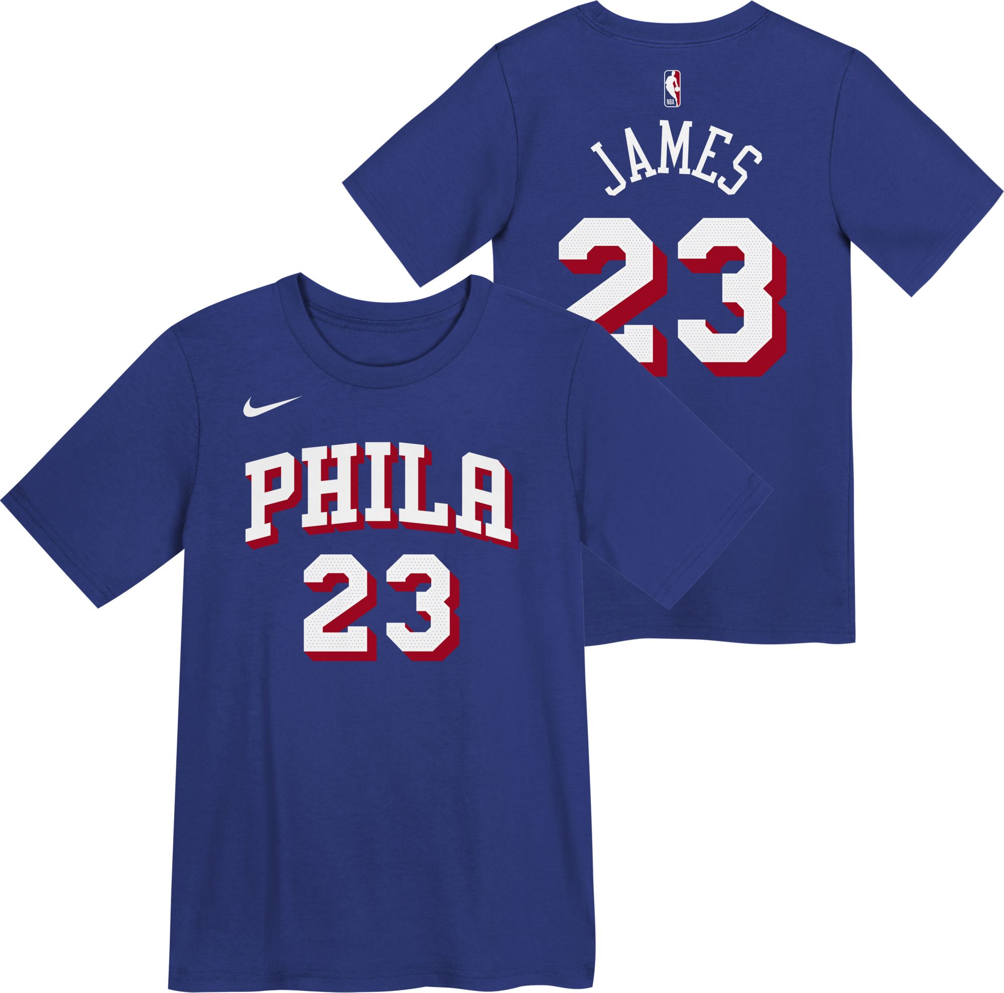 Nike Little Kids' Philadelphia 76ers LeBron James Icon T-Shirt