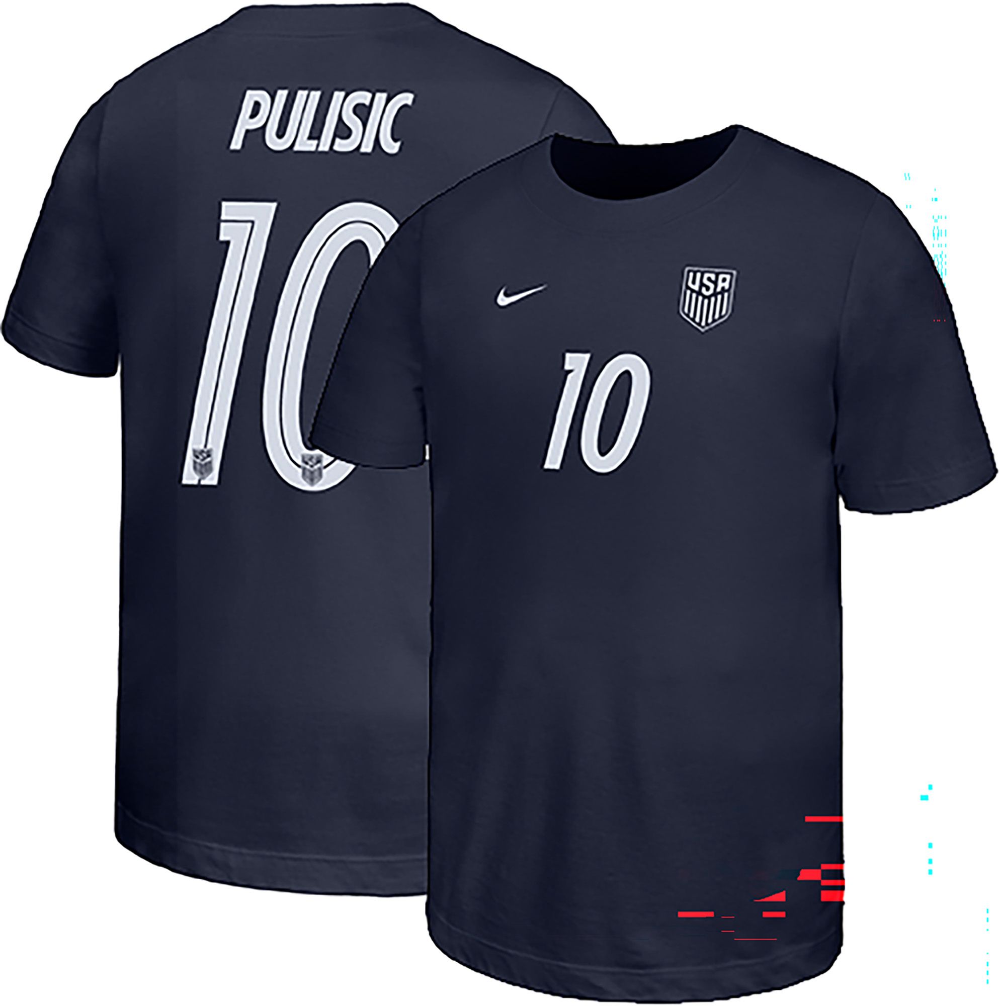 Nike Youth USMNT Christian Pulisic #10 Navy 2026 T-Shirt