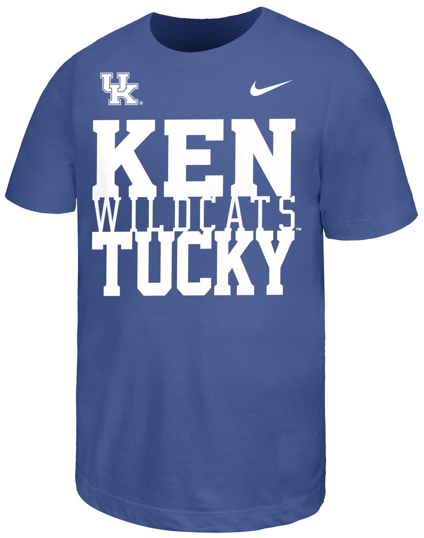 Nike Youth Kentucky Wildcats Royal Stacked Name Drop T-Shirt