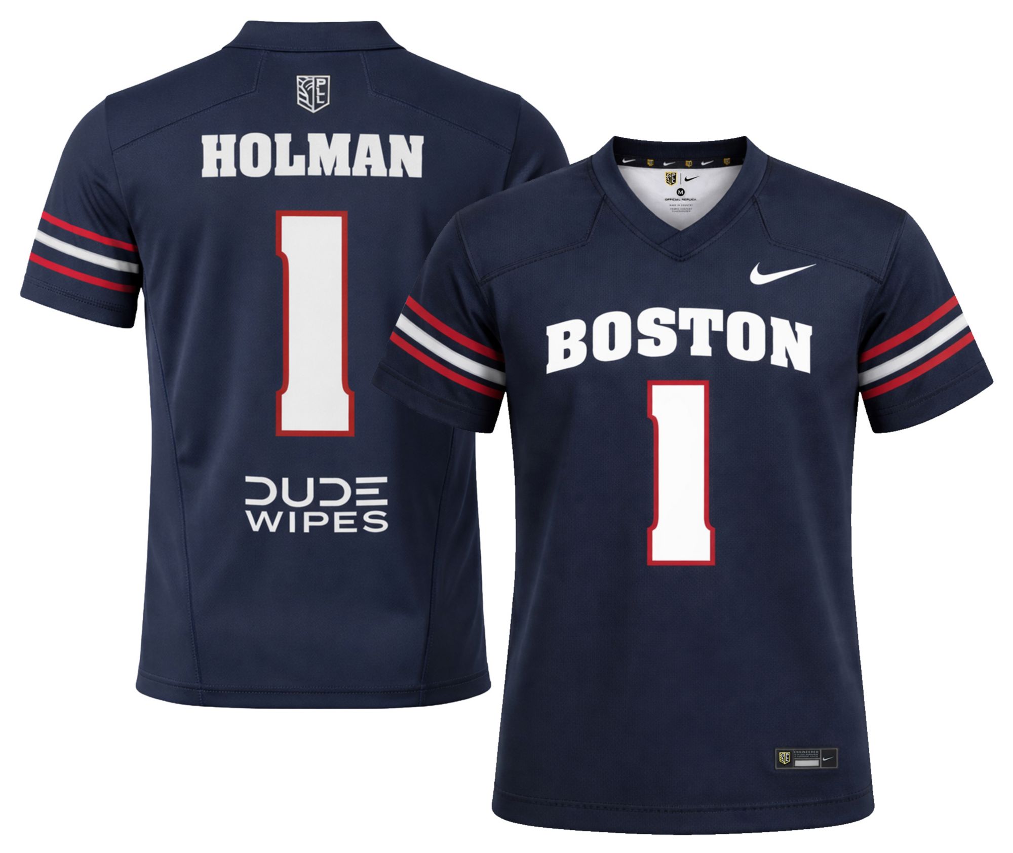 Nike Youth Boston Cannons Navy Marcus Holman #1 Home Replica Jersey