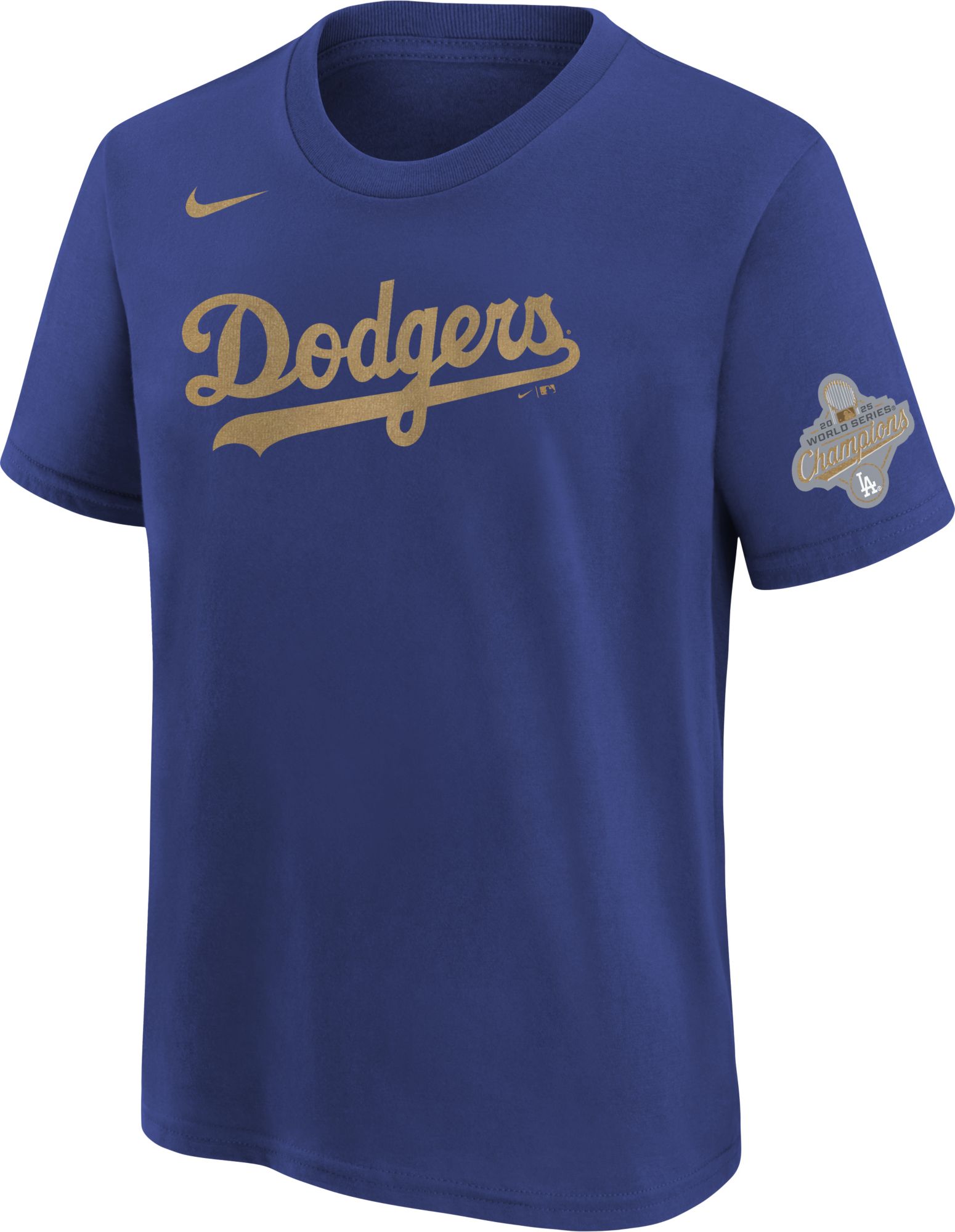 Nike Youth Los Angeles Dodgers 2026 Gold Collection Wordmark T-Shirt