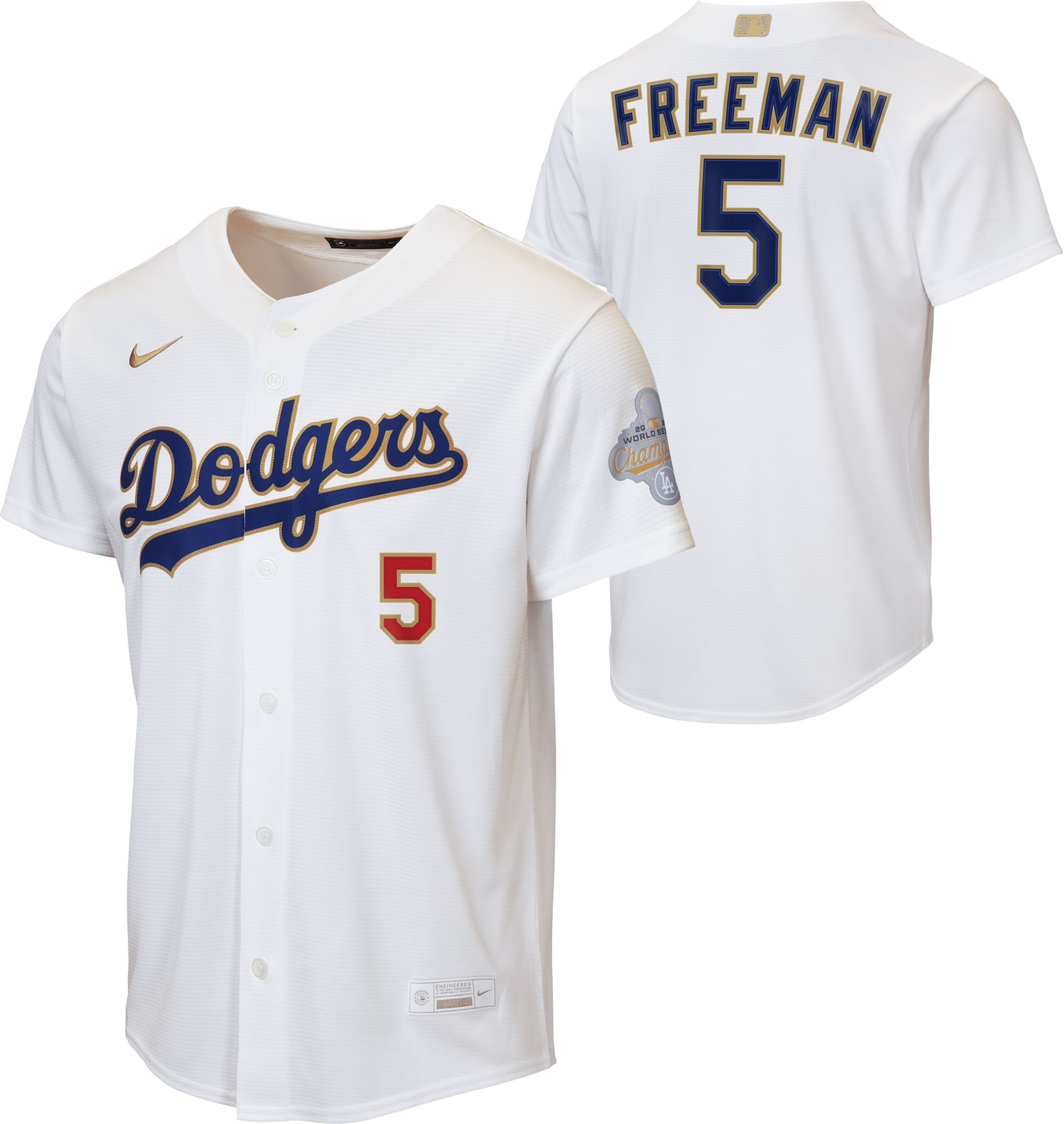 Nike Youth Los Angeles Dodgers Freddie Freeman #5 2026 Gold Collection Limited Jersey
