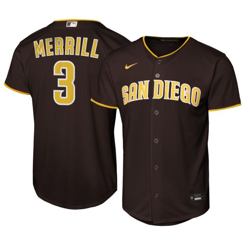 ジャクソンメリル 3 MLB ユニフォーム Nike Youth San Diego Padres Jackson Merrill #3 Home Replica Jersey