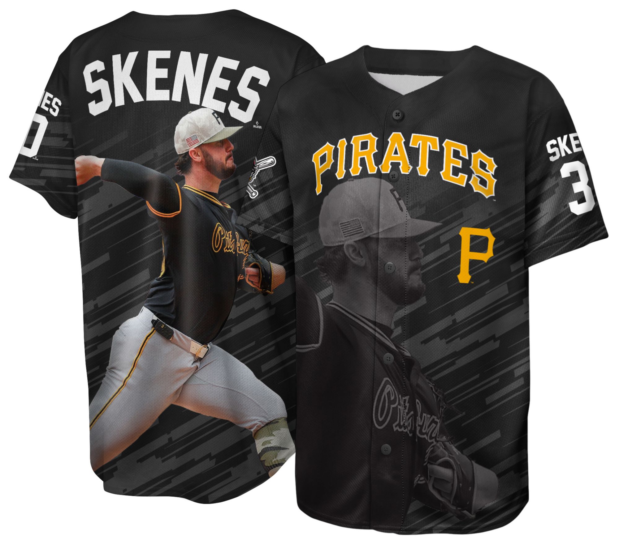 Nike Youth Pittsburgh Pirates Paul Skenes #30 Satin Replica Jersey